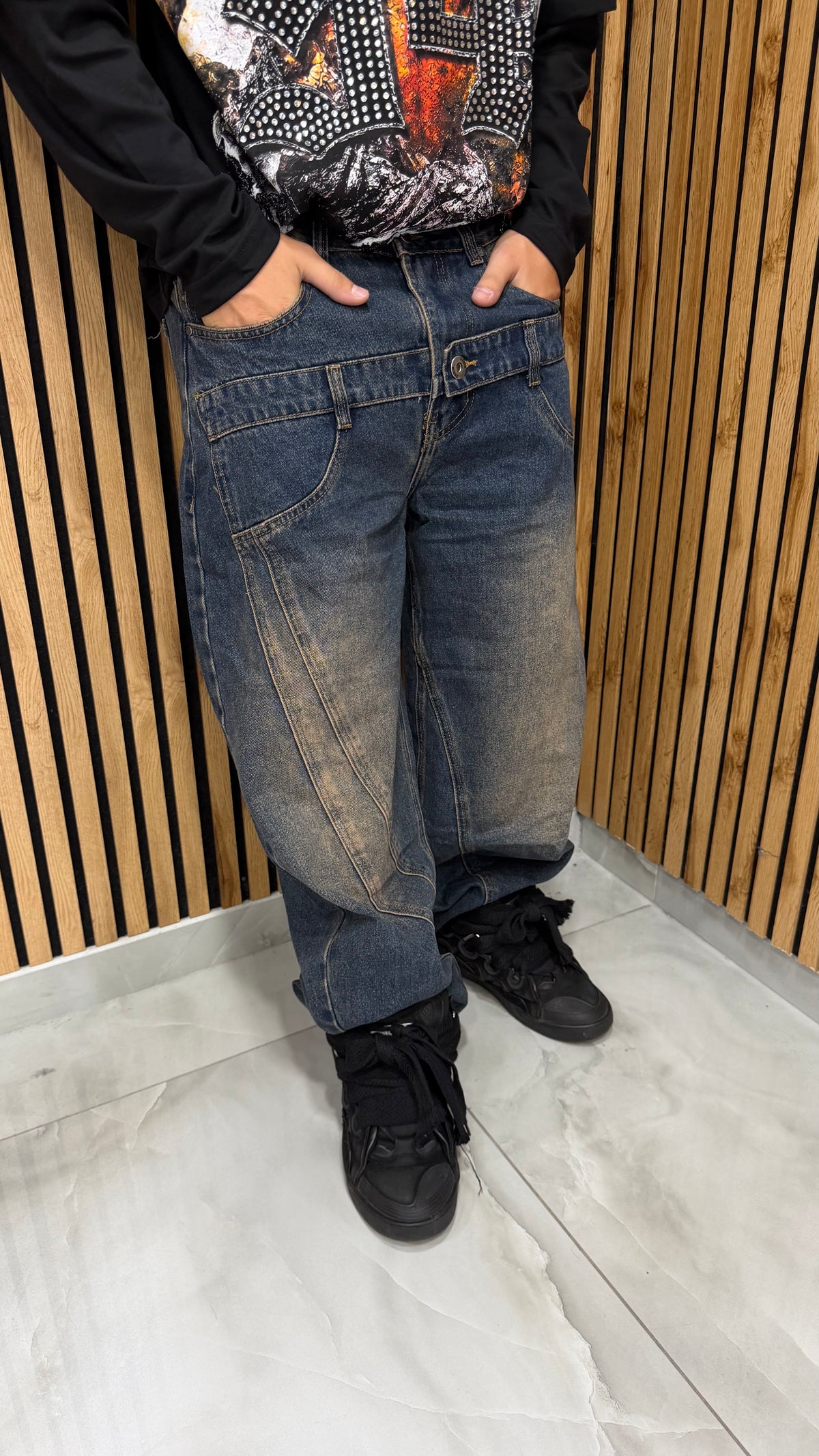 Jeans Uomo Double Button 2 Colori