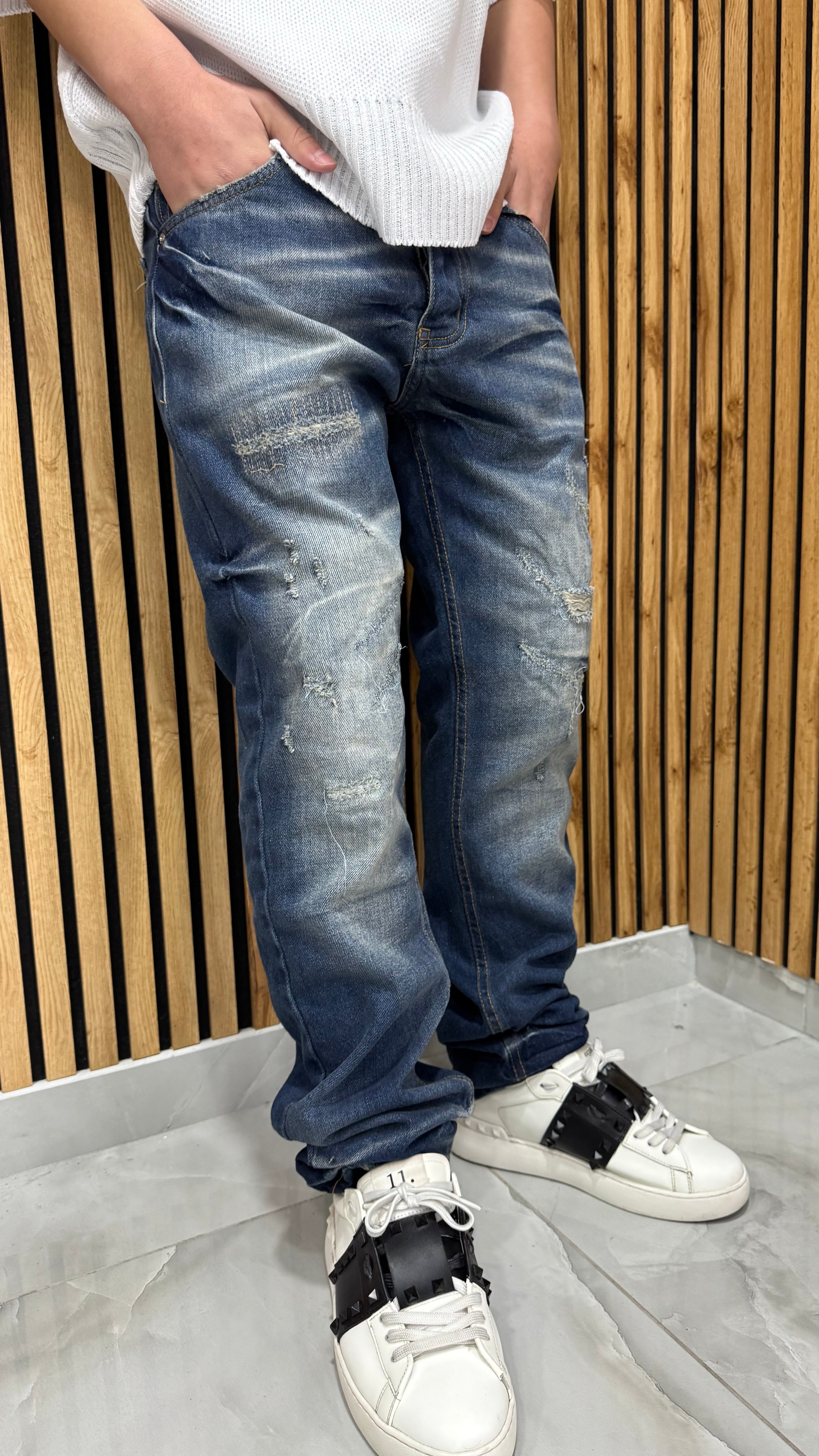 Jeans Baggy "XY2" Blu Cianotic