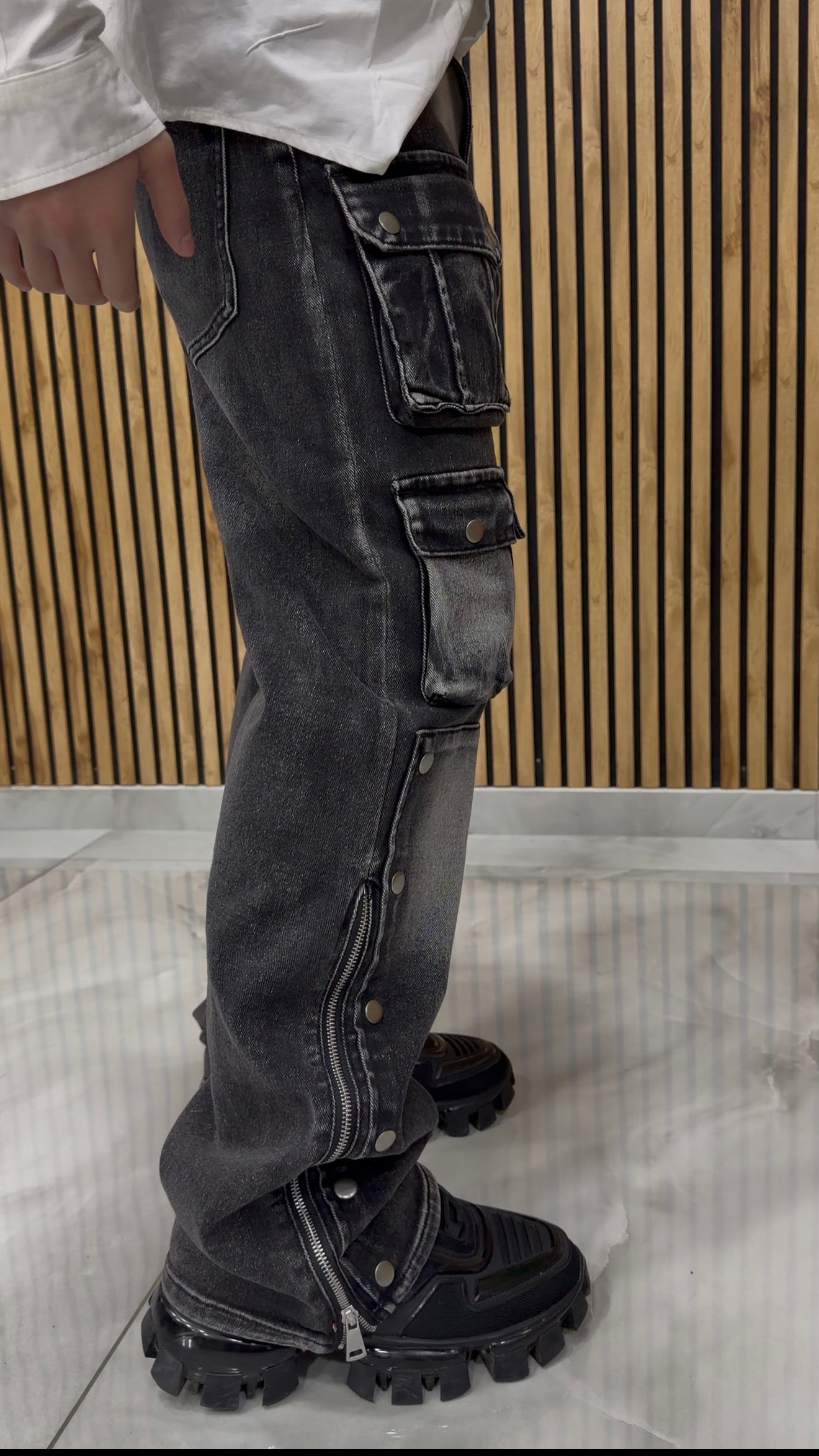 Jeans Cargo “Botton Zip”