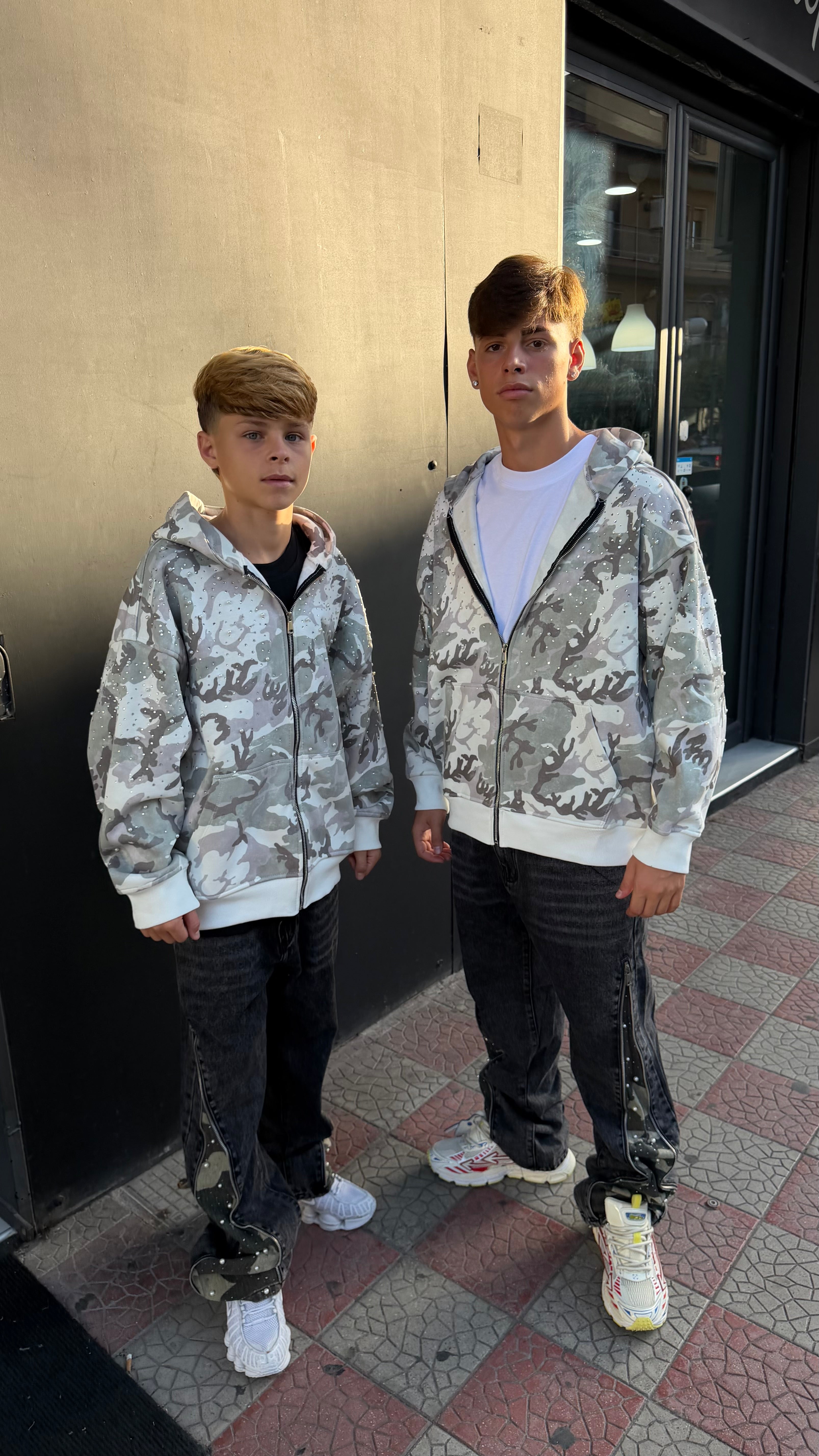 Felpa Zip Uomo “Army Pearl” TPWR
