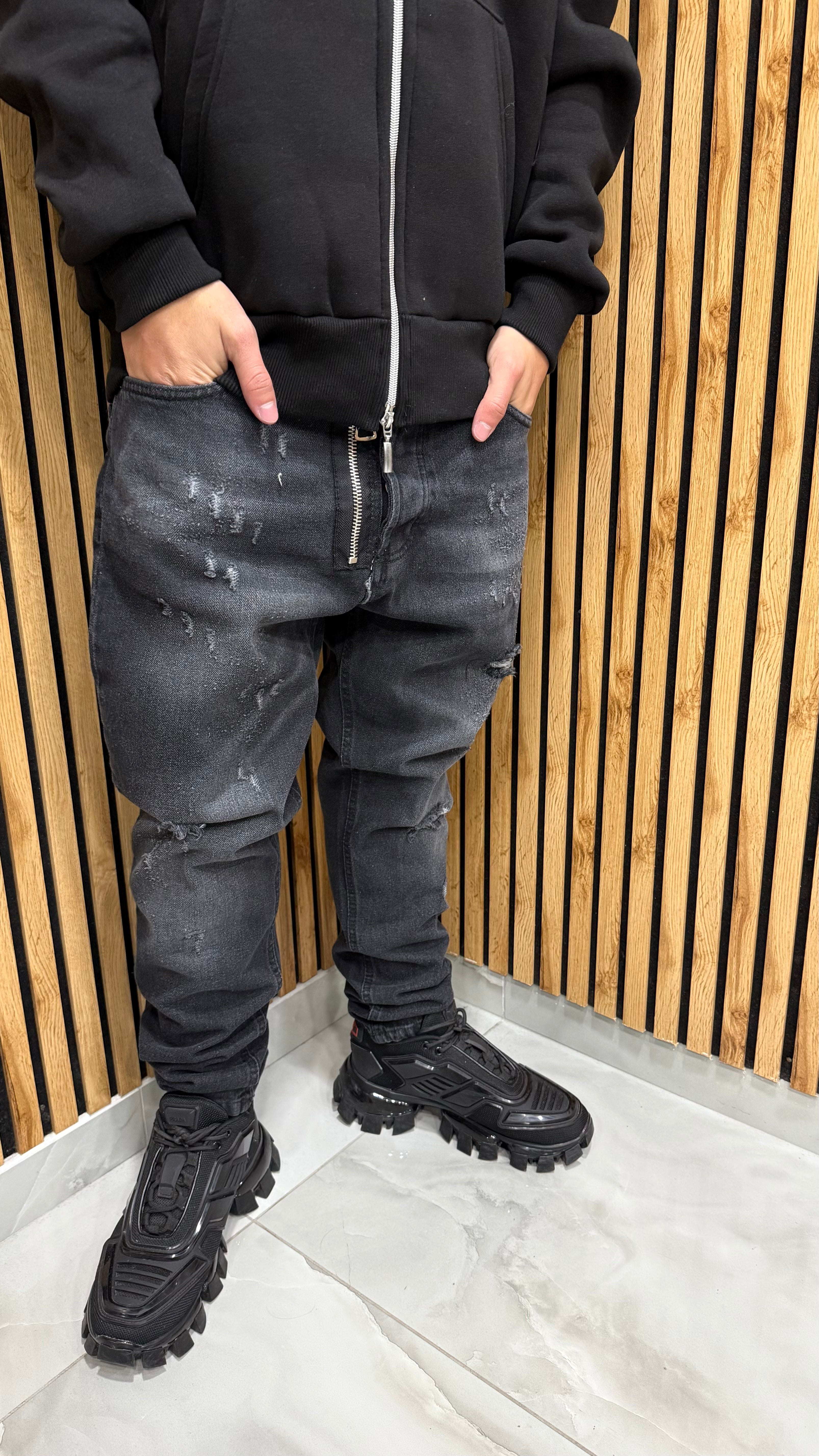 Jeans Mood Dsq Zip “Dark”