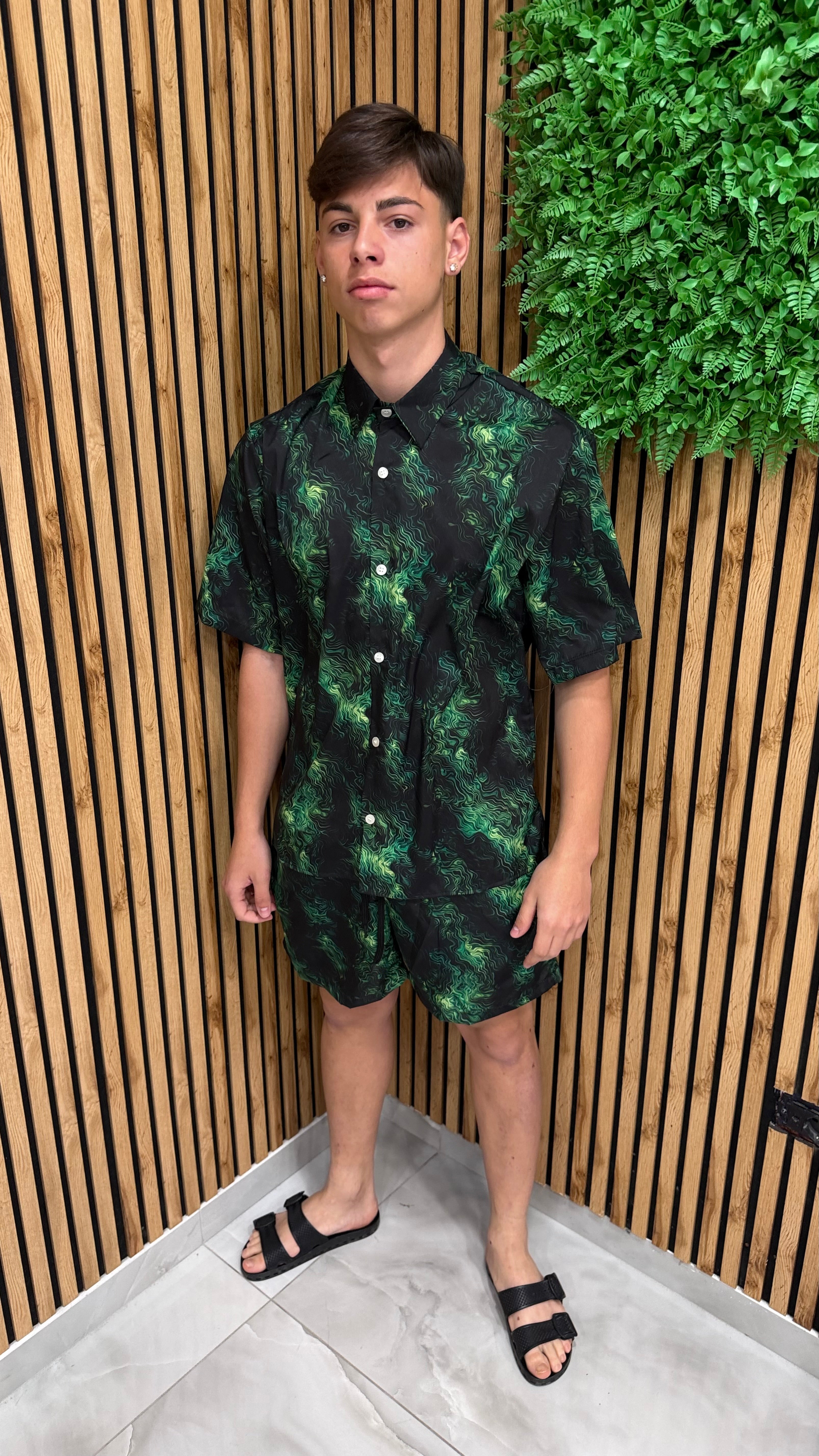Coordinato Costume Camicia “Boreal Green”