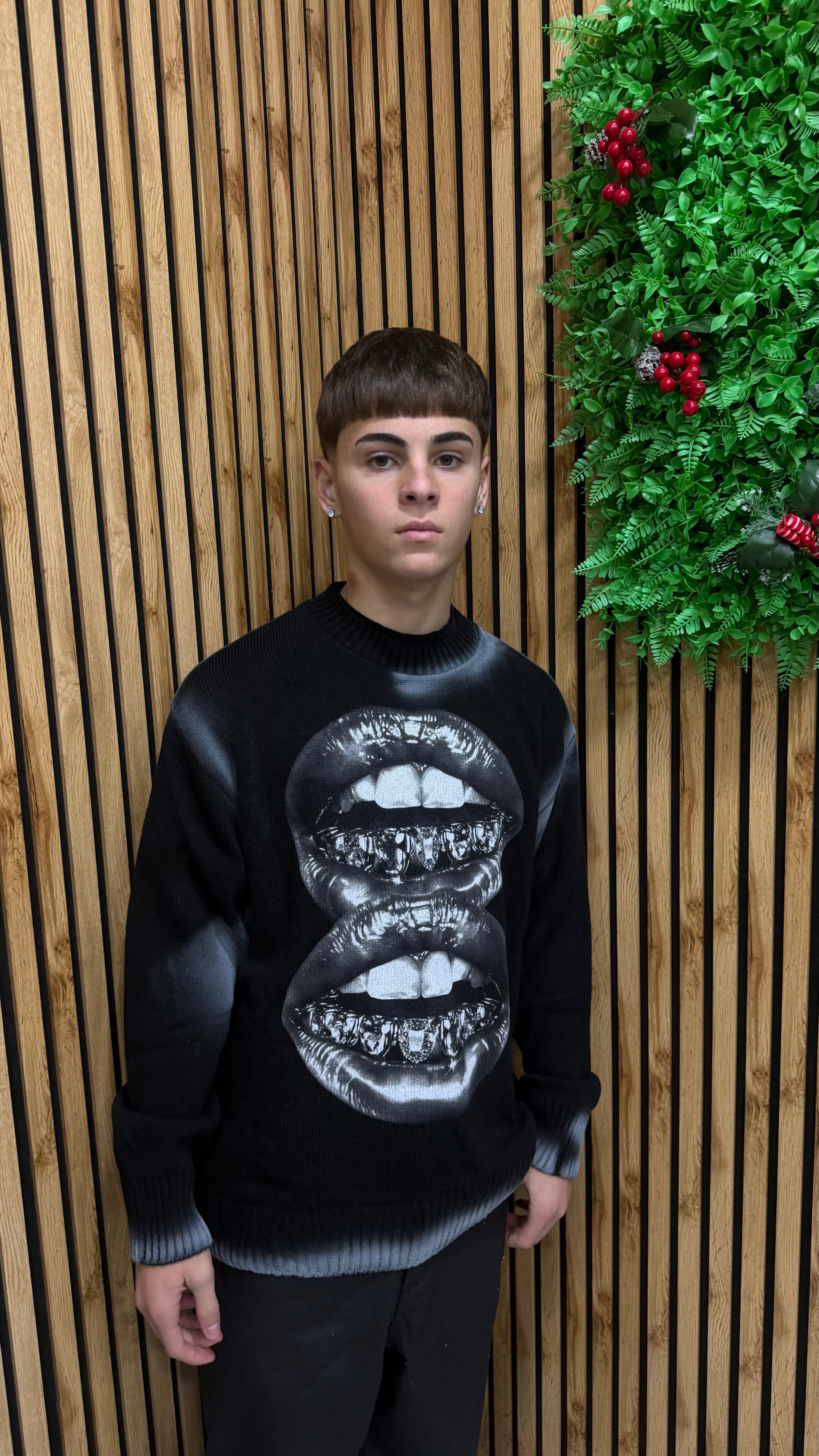 Maglione Girocollo “Kiss” Sfumed