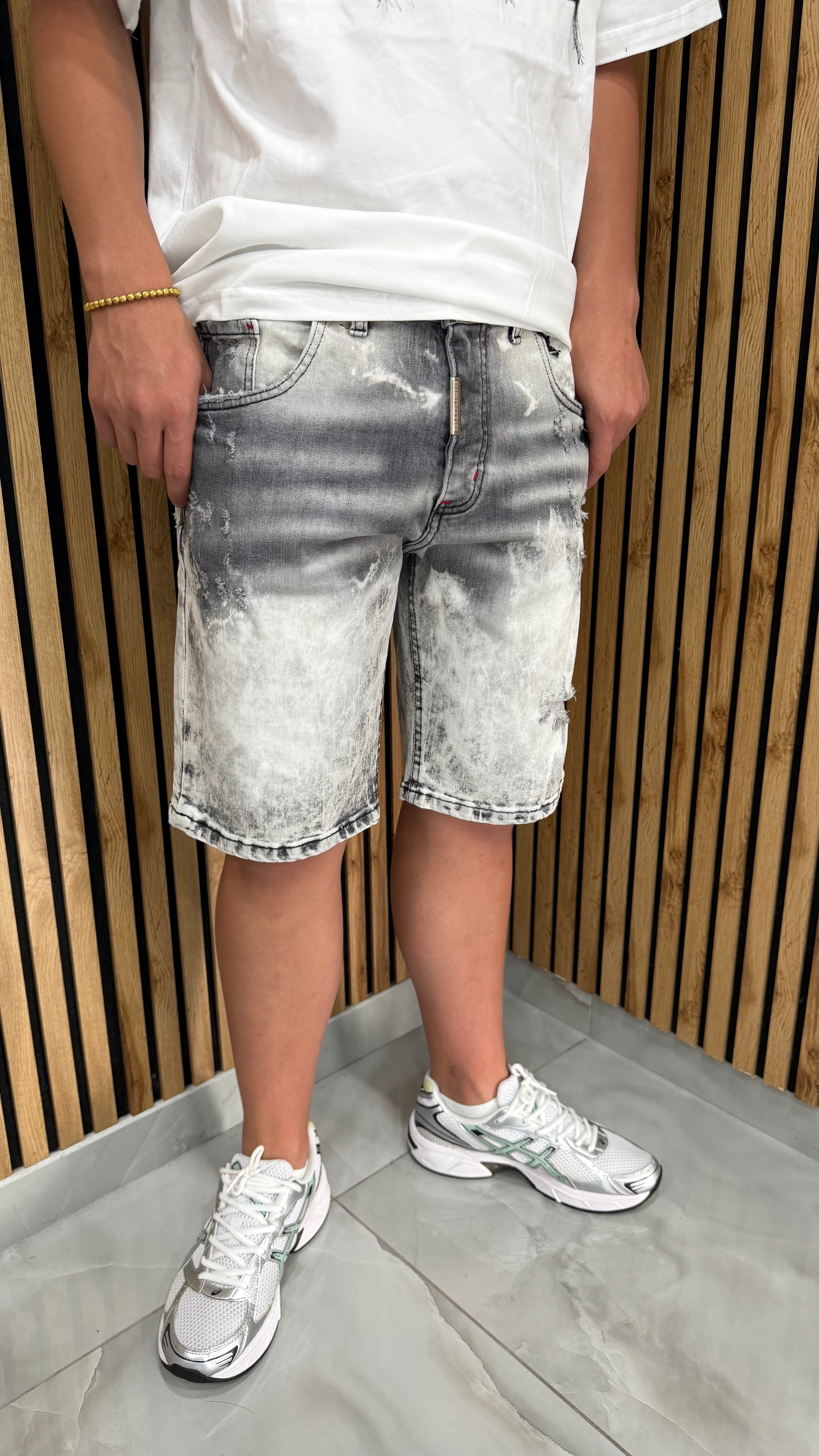 Jeans Short ED4 Gray/2 Cianotic