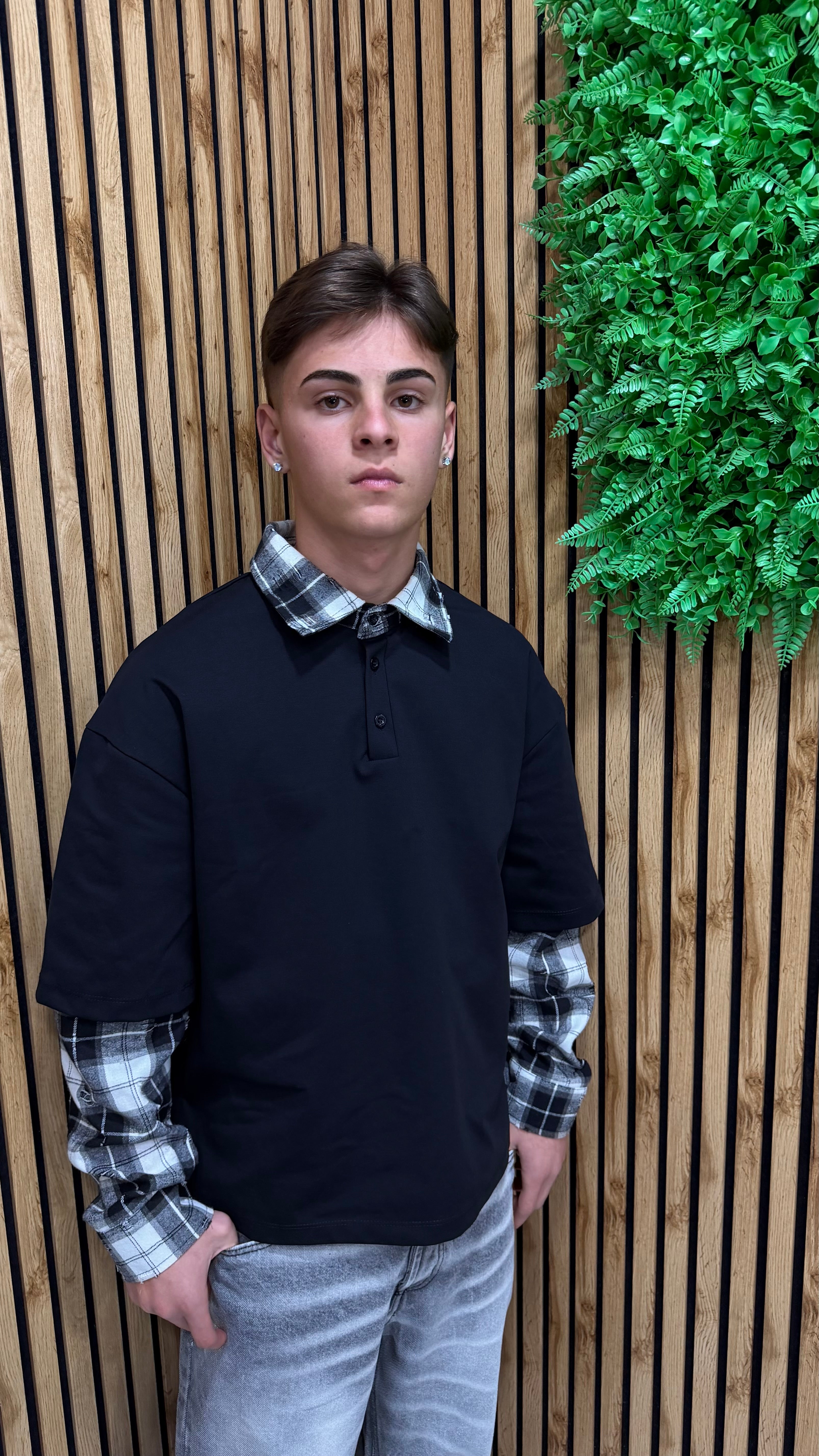 Polo/Camicia A Quadri 2 Colori