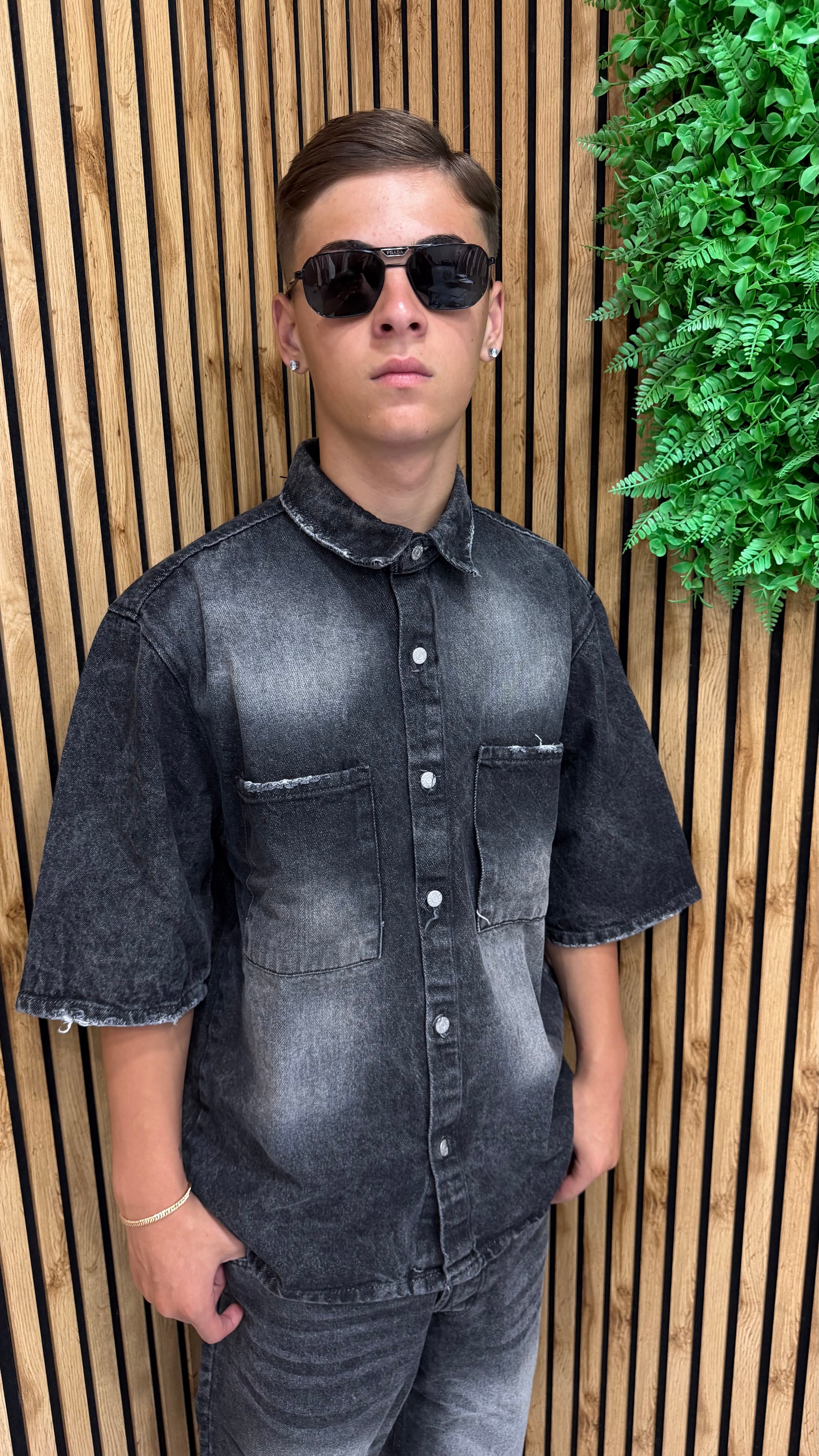 Coordinato Denim Black Sfranged