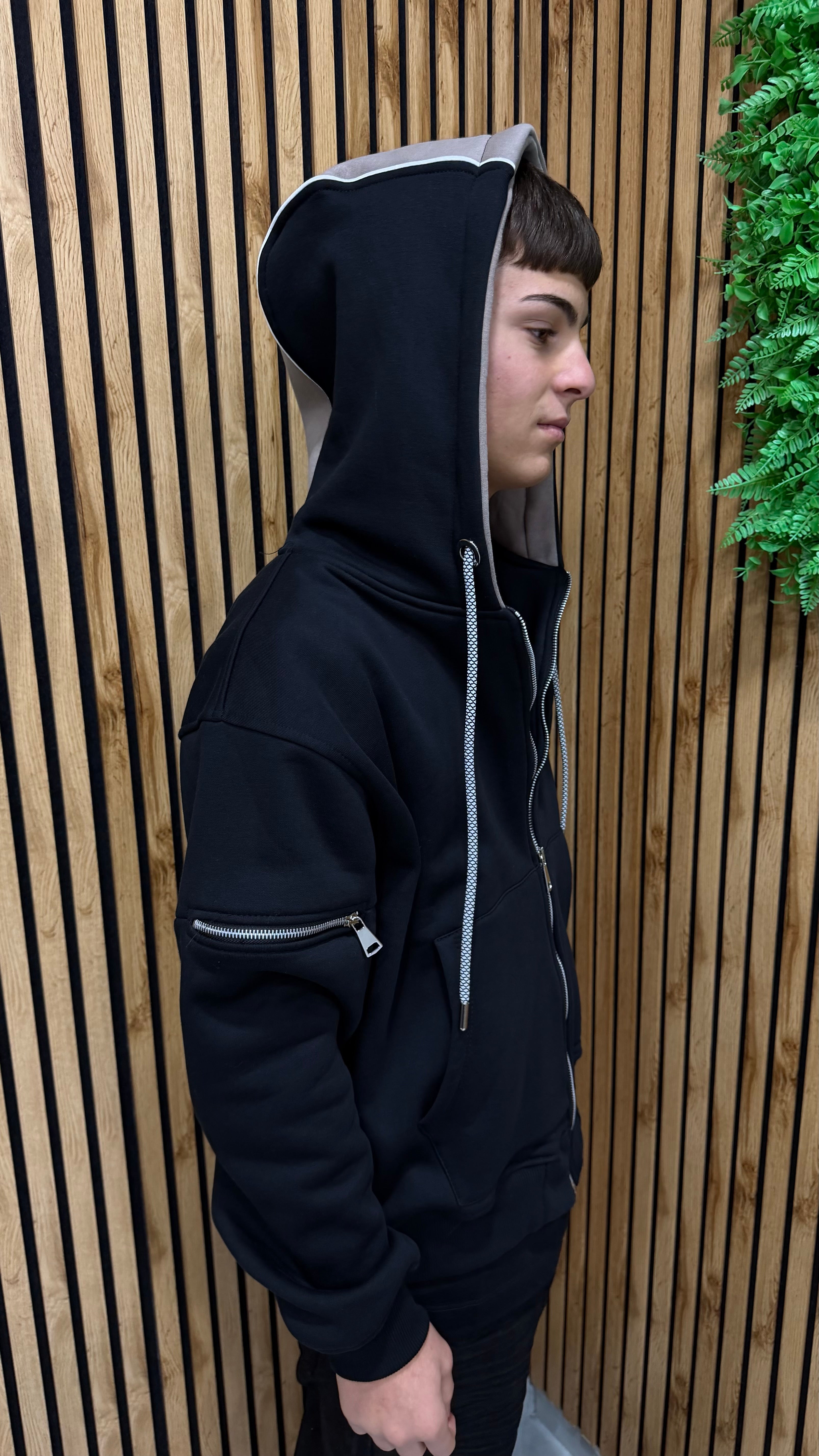 Felpa Multi Zip JM Premium Quality