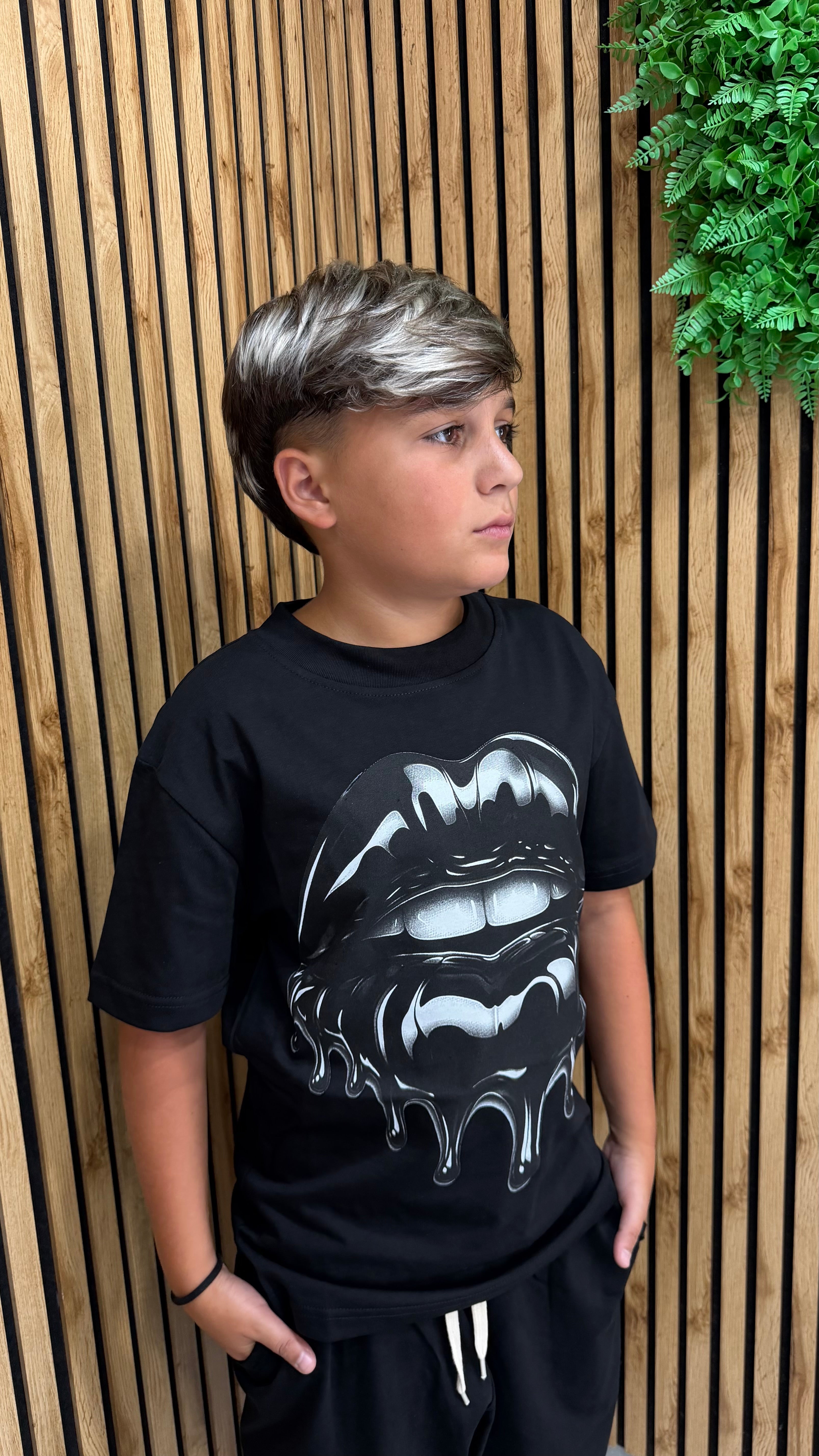 Coordinato “Kiss” Black Junior