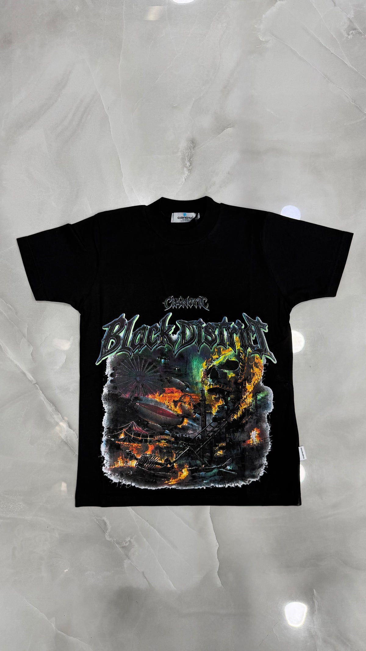 T-Shirt Junior District 2 Colori Cianotic