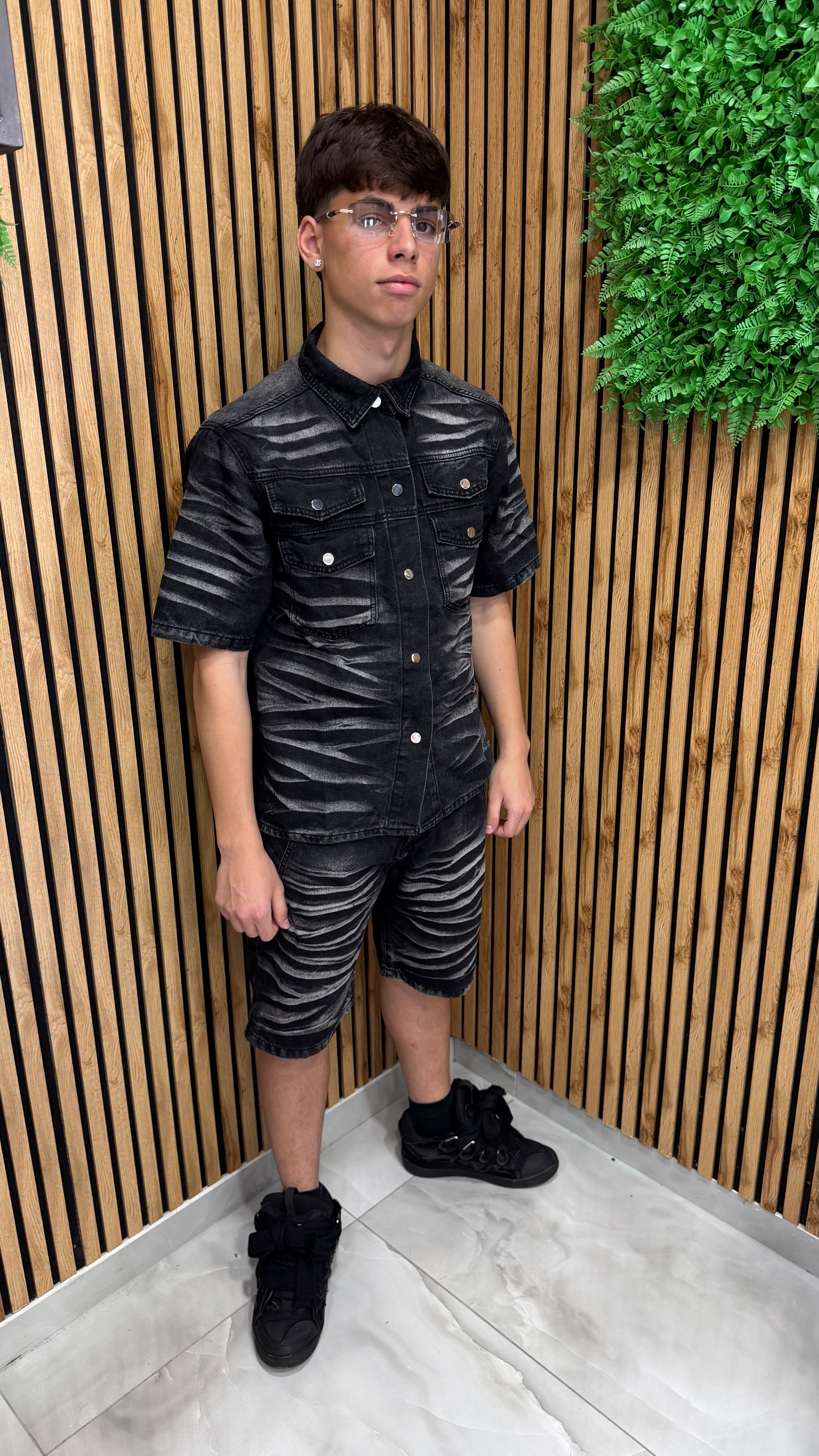 Coordinato Denim “Black Safari"