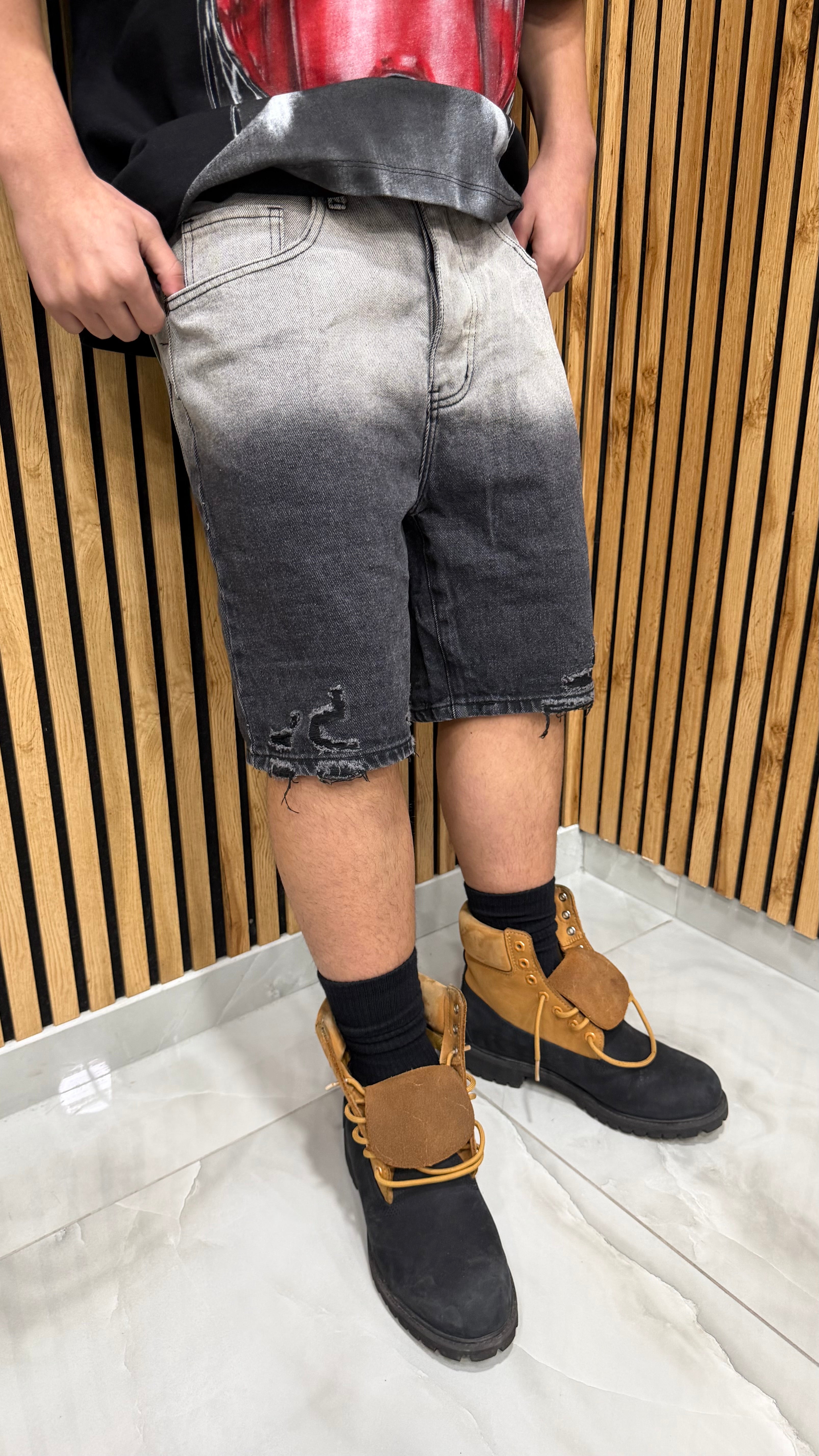 Jeans Shorts “Bicolor Contrast”