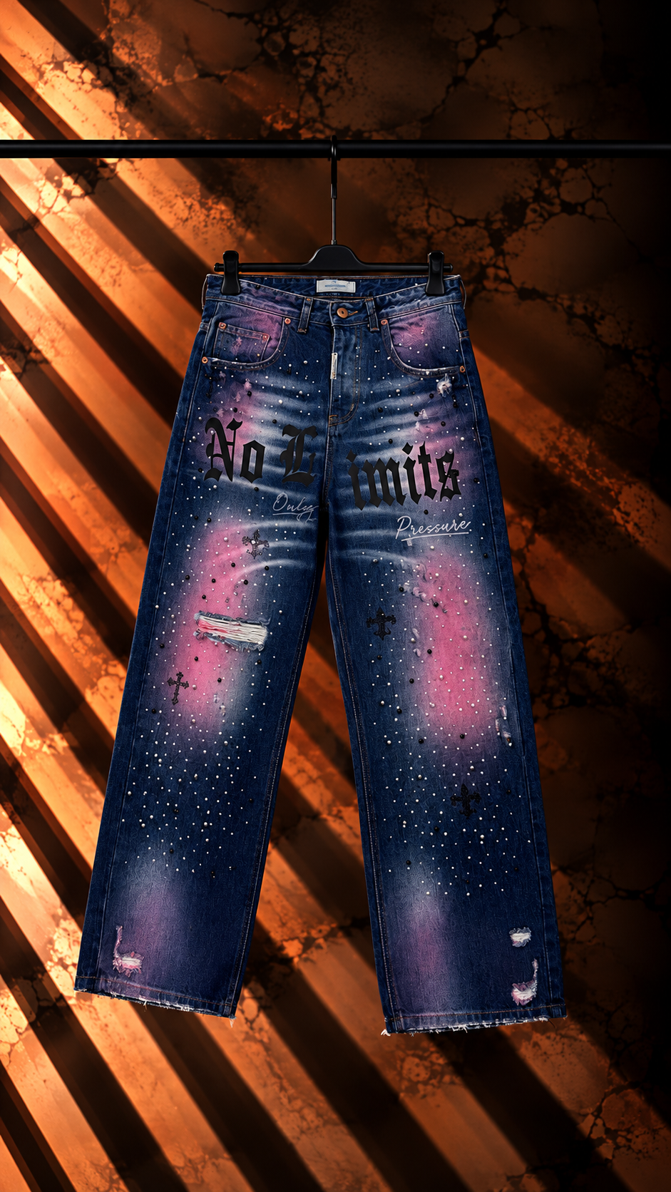 Jeans Uomo Super Baggy “No Limits” Blu Cianotic
