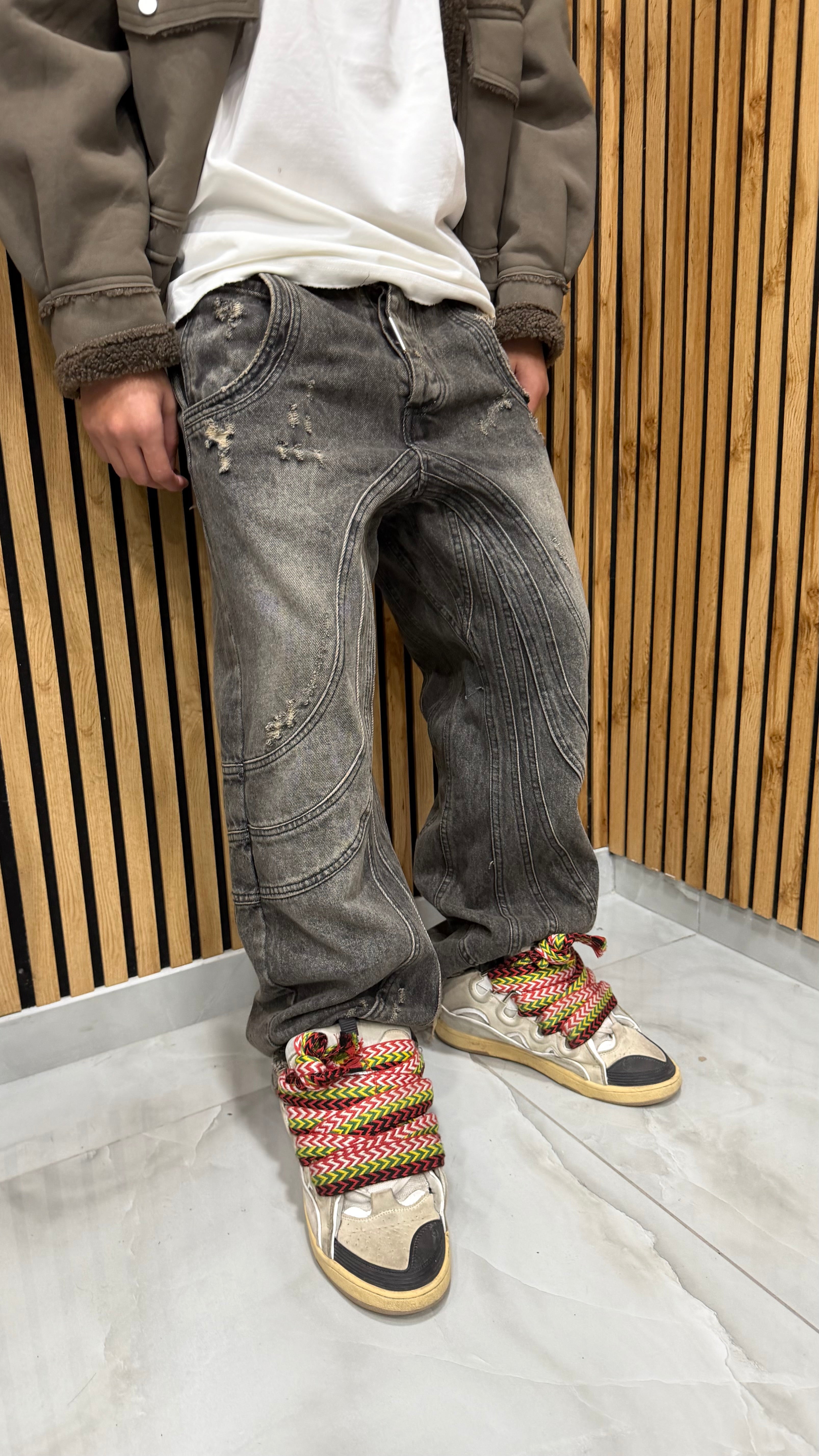 Jeans Super Baggy MR 418 Black Cianotic