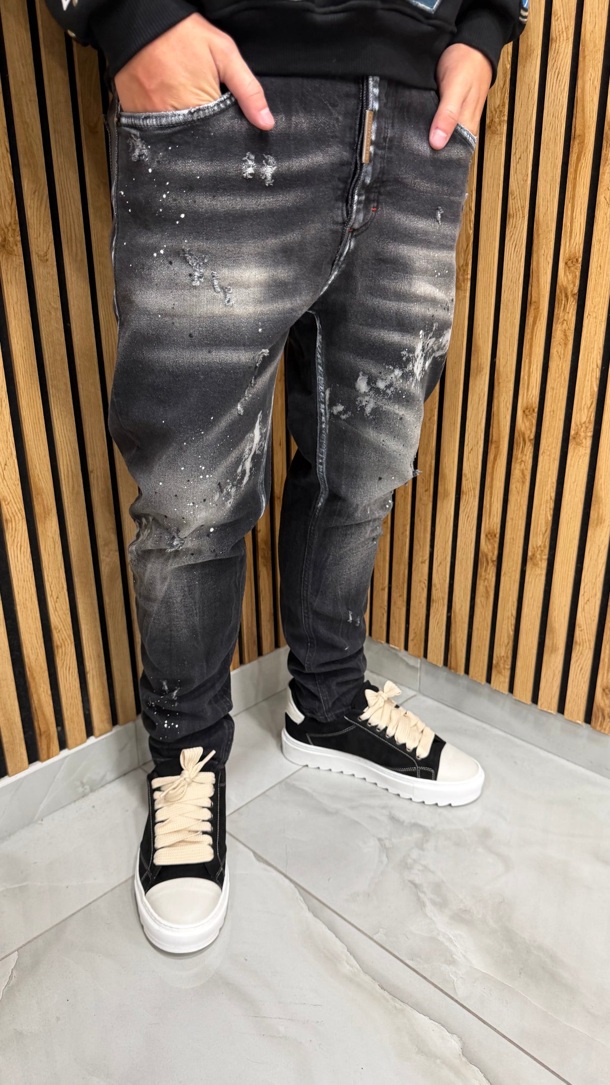 Jeans Uomo Mood DSQ Nothing Black Cianotic