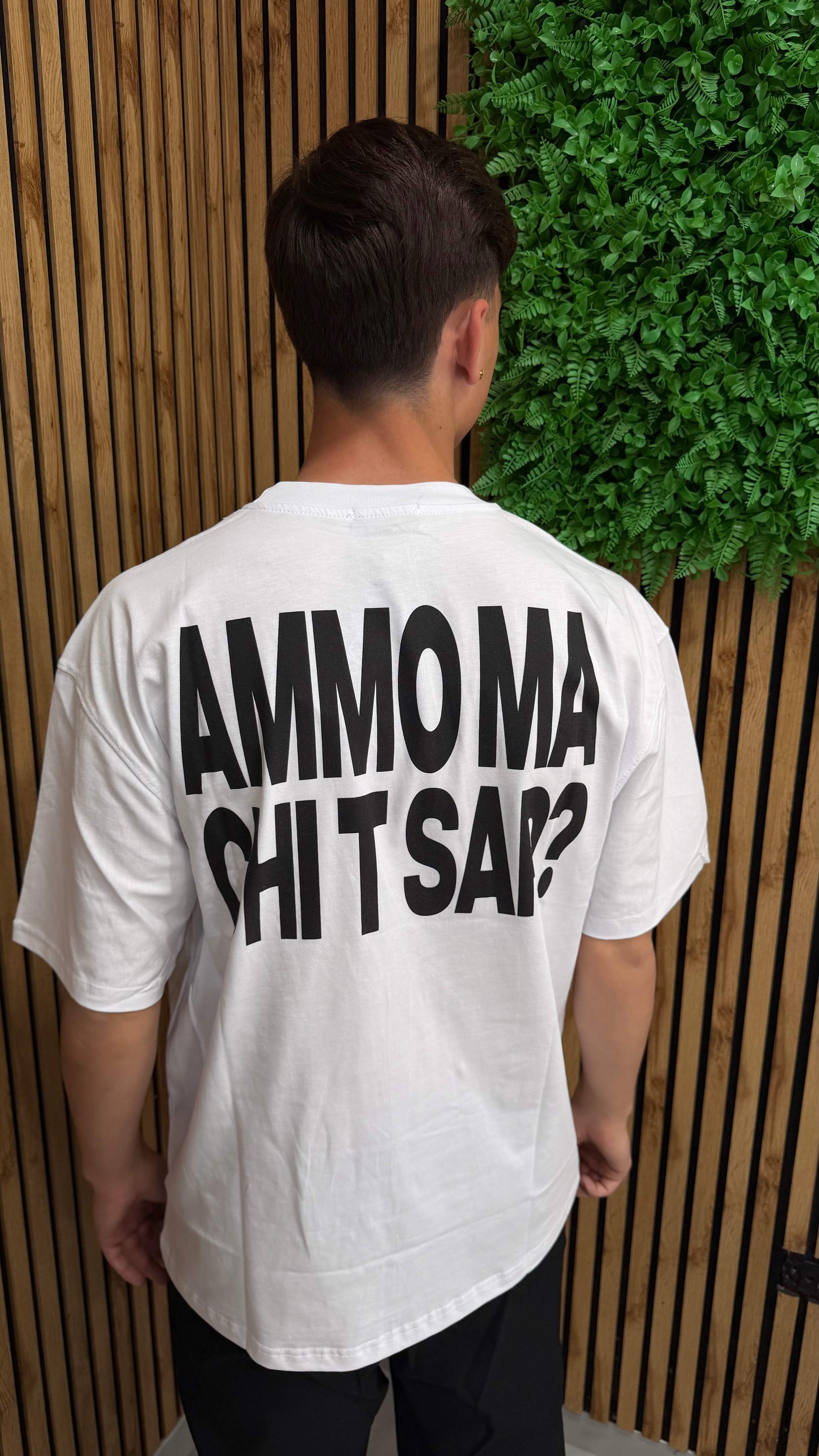 T-Shirt “Ammo Ma Chi T Sap?” 2 Colori