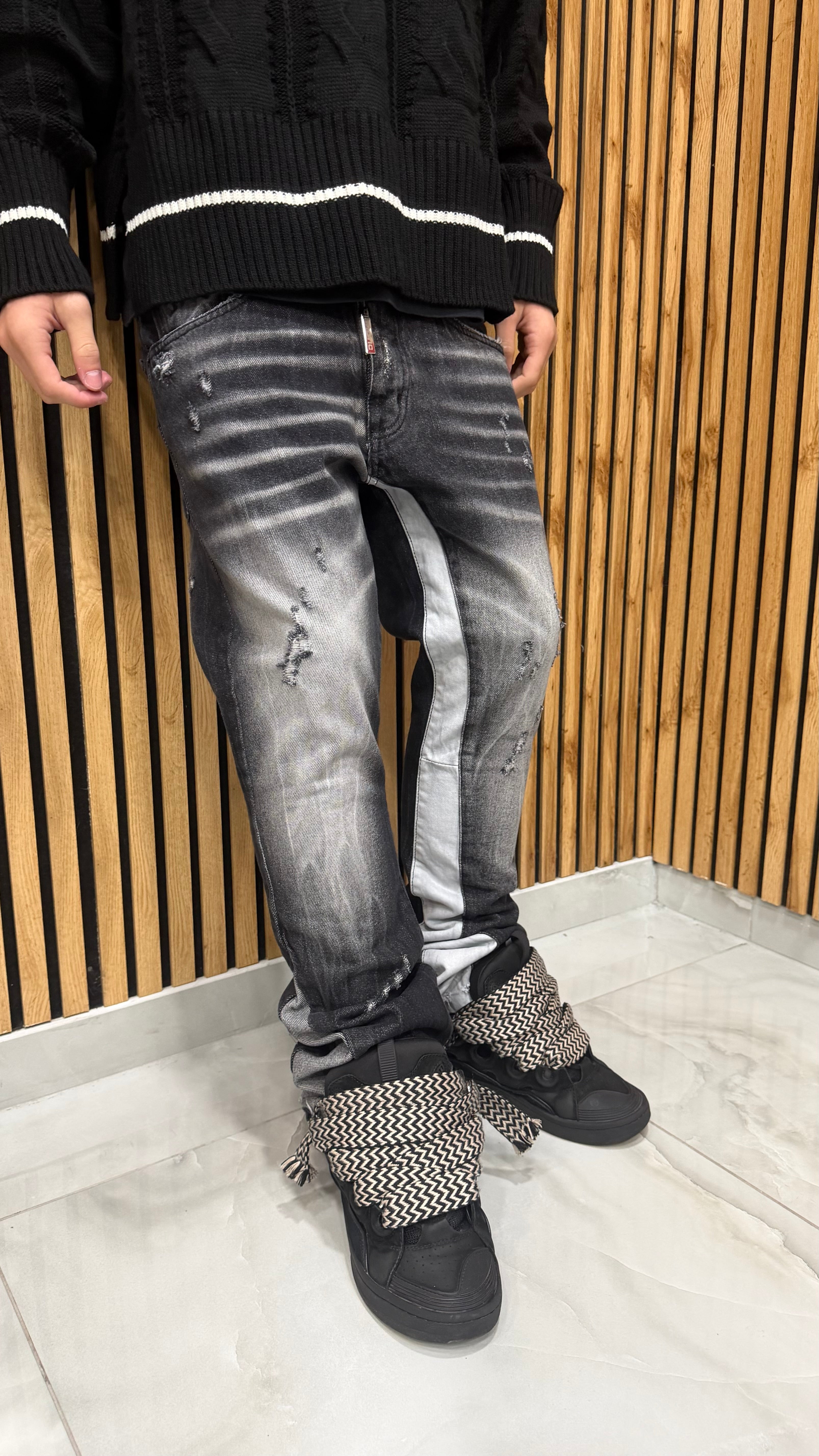 Jeans Flare Divine Black Cianotic