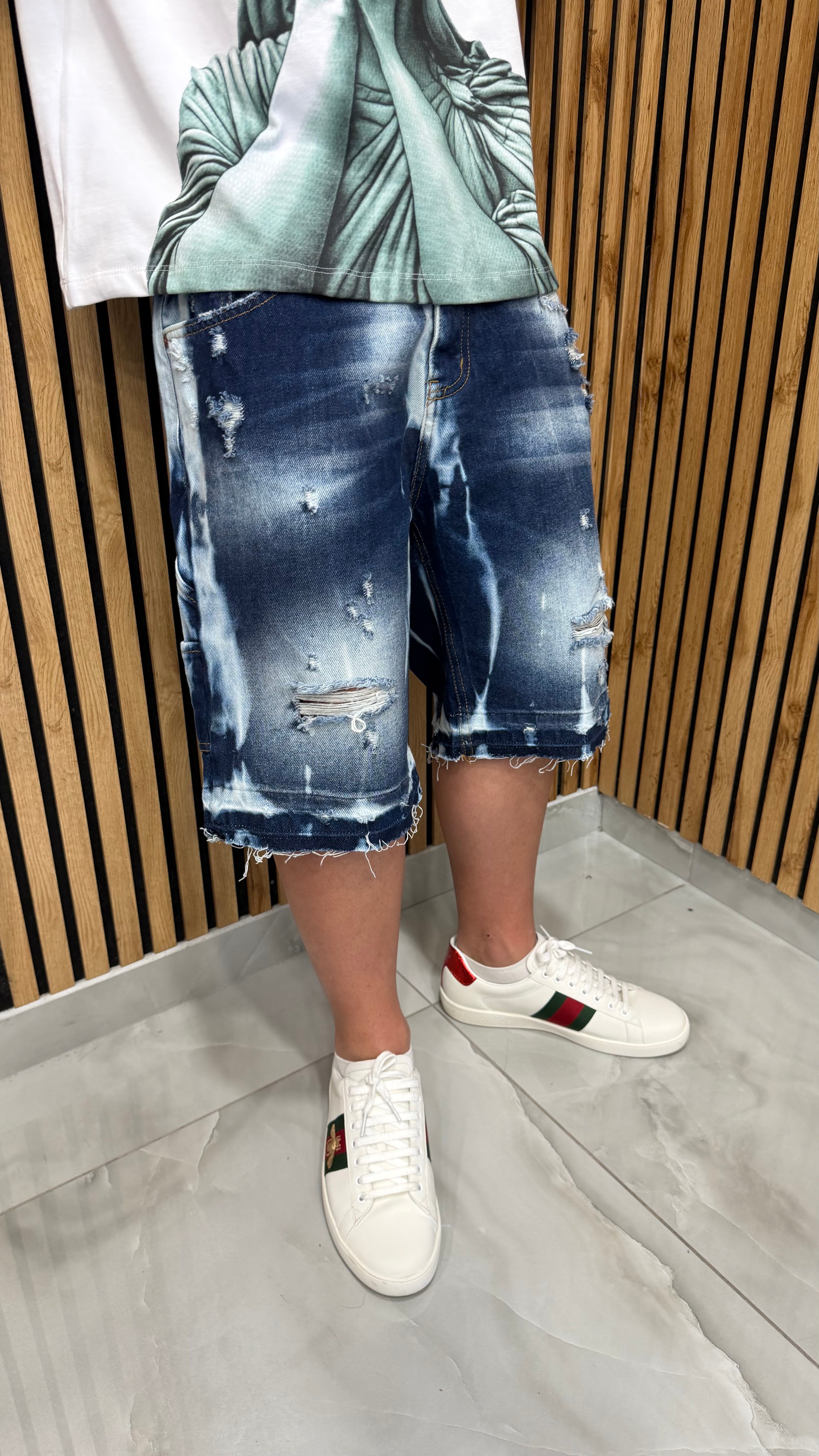 Jeans Short Carpenter MMT Blu Cianotic