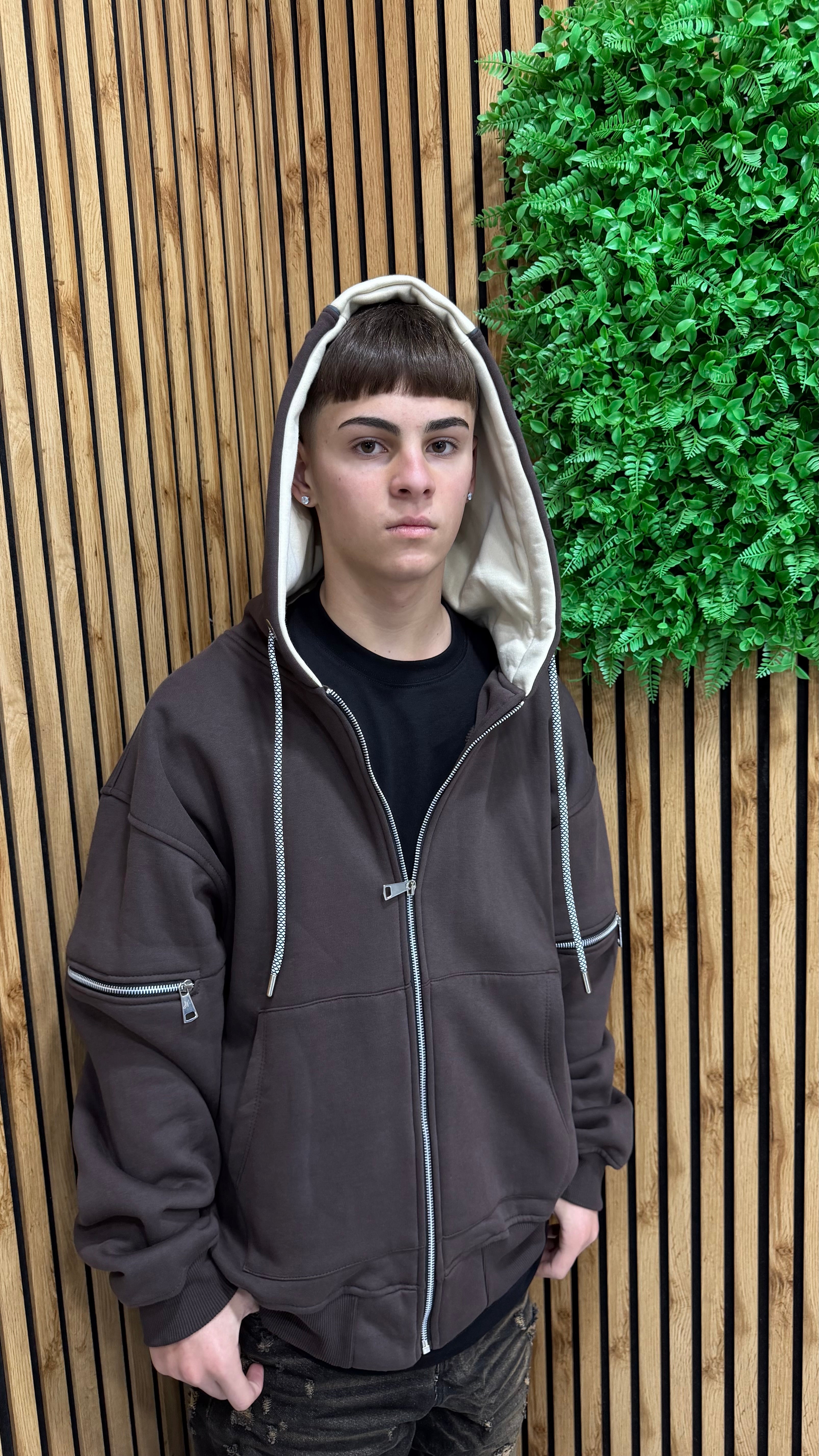 Felpa Multi Zip JM Premium Quality