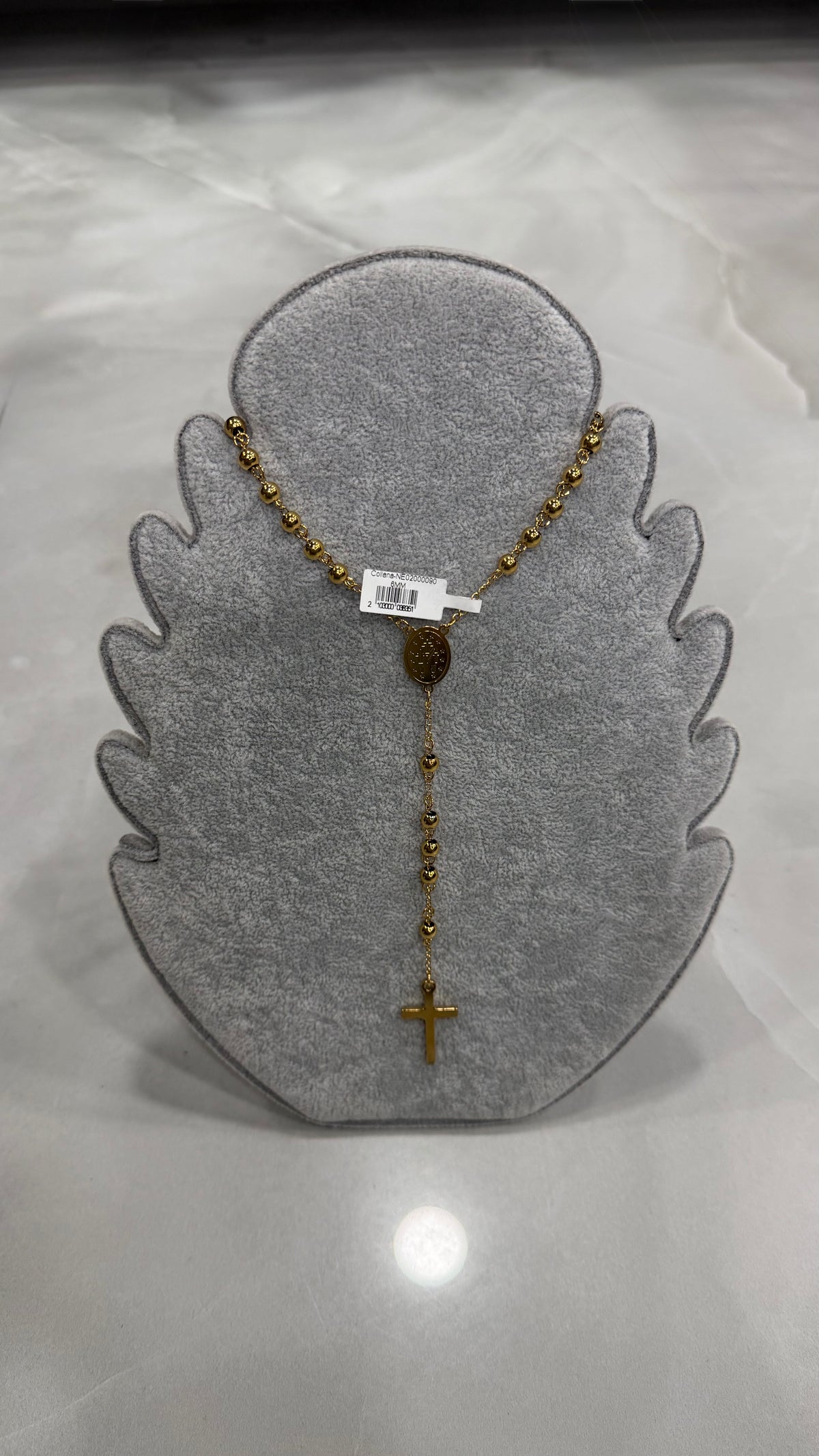 Collana Uomo Rosario “Divine Cross” 2 Materiali