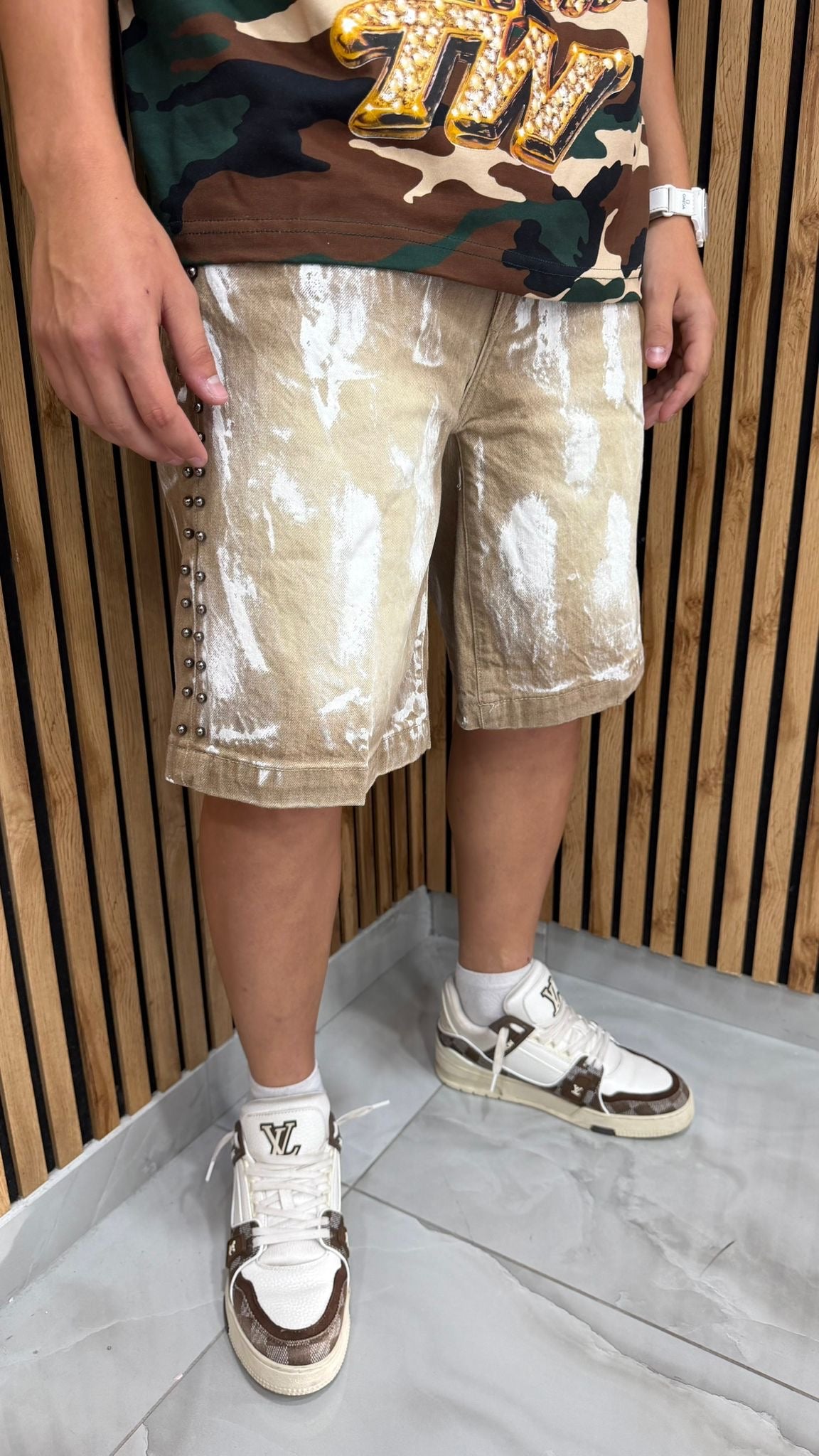Jeans Short “Pearls” JM