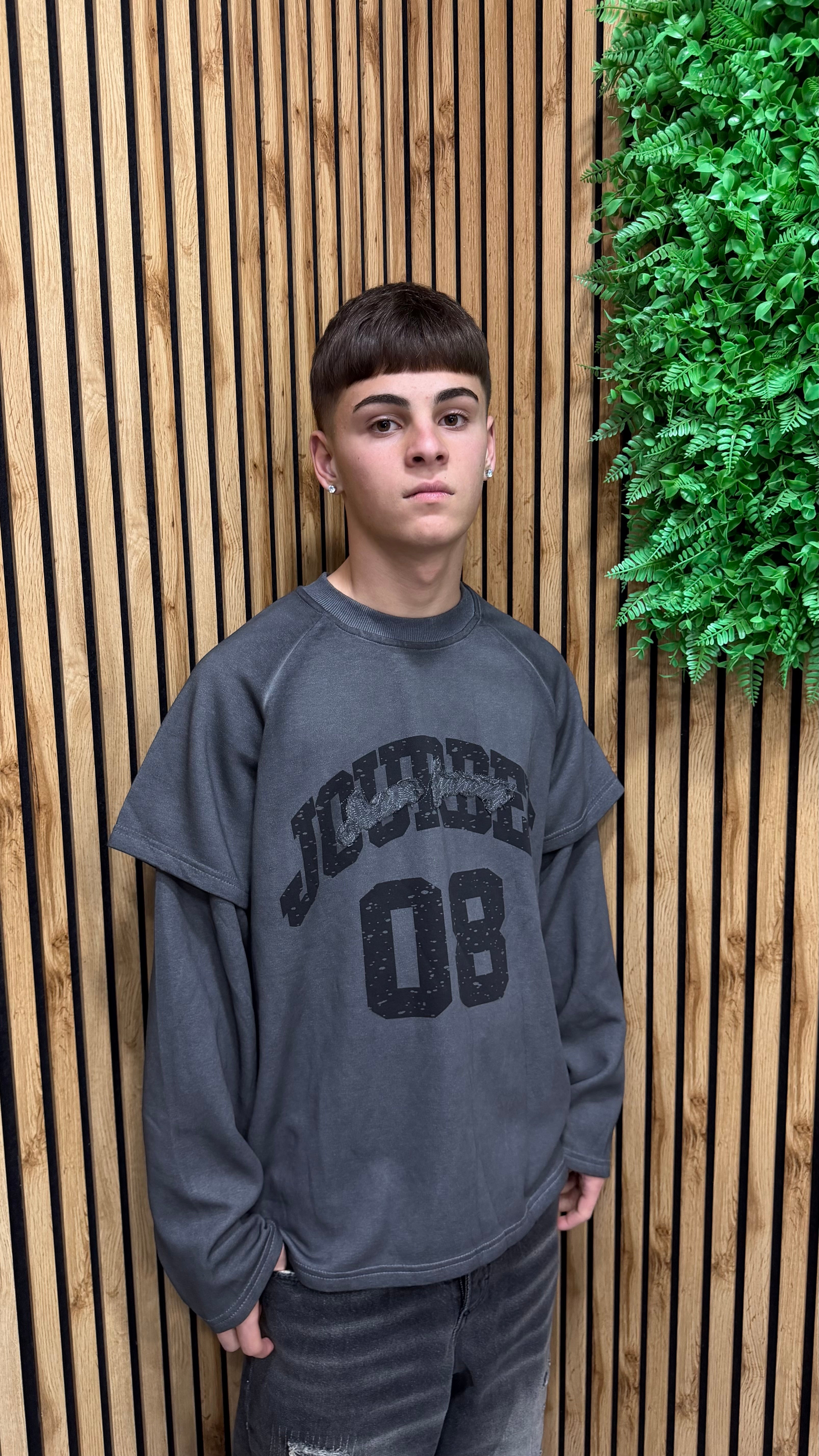 Felpa Girocollo Doppia Manica “Jourdey”