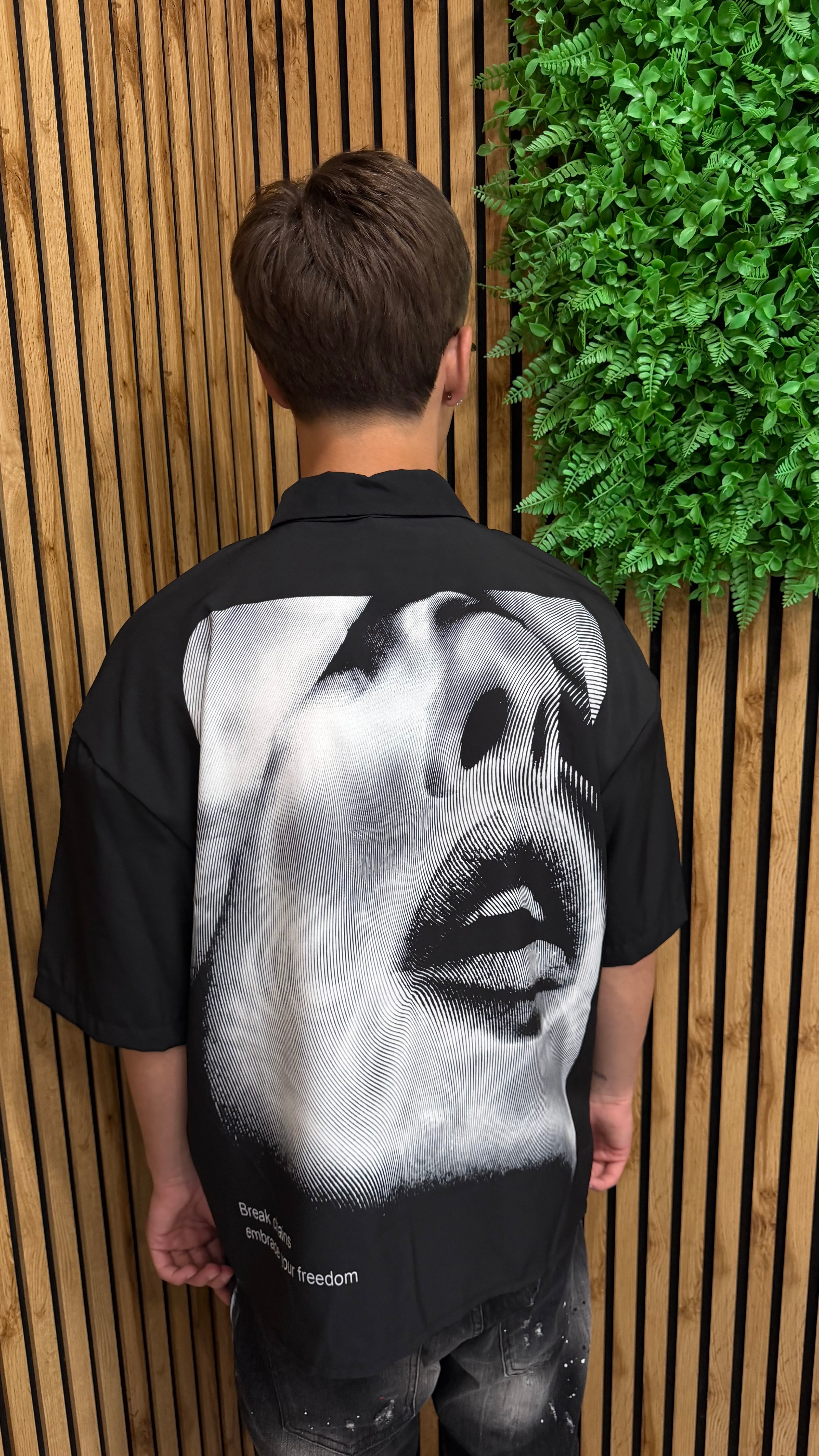 Camicia “Back Face” Black