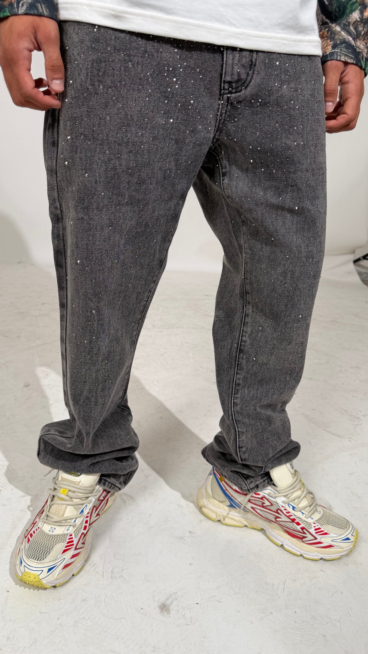 Jeans Uomo “Flare Diamond Grey”