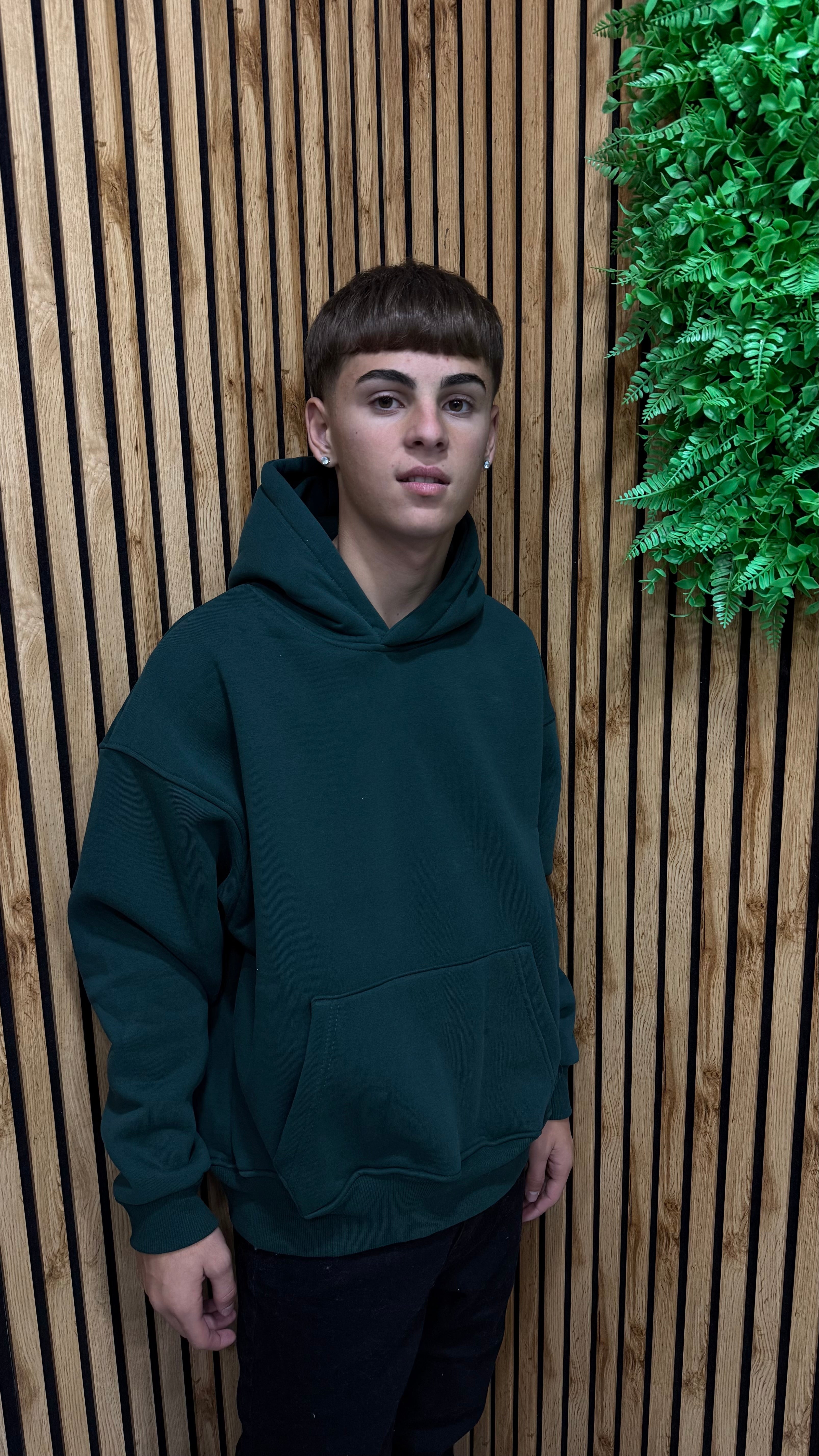 Felpa Basic Boxy Cianotic