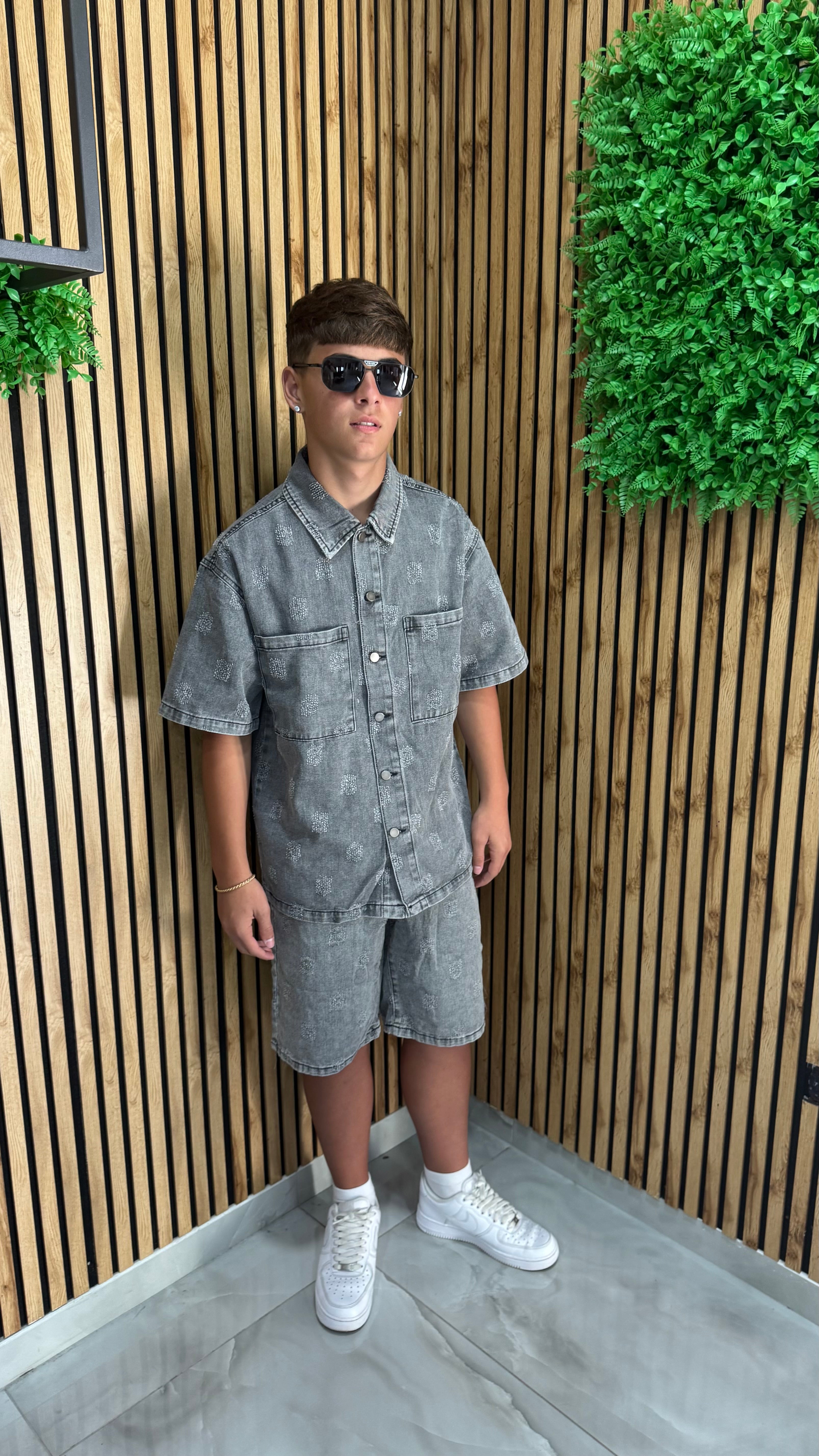 Cordset Jeans Grey "Douè"
