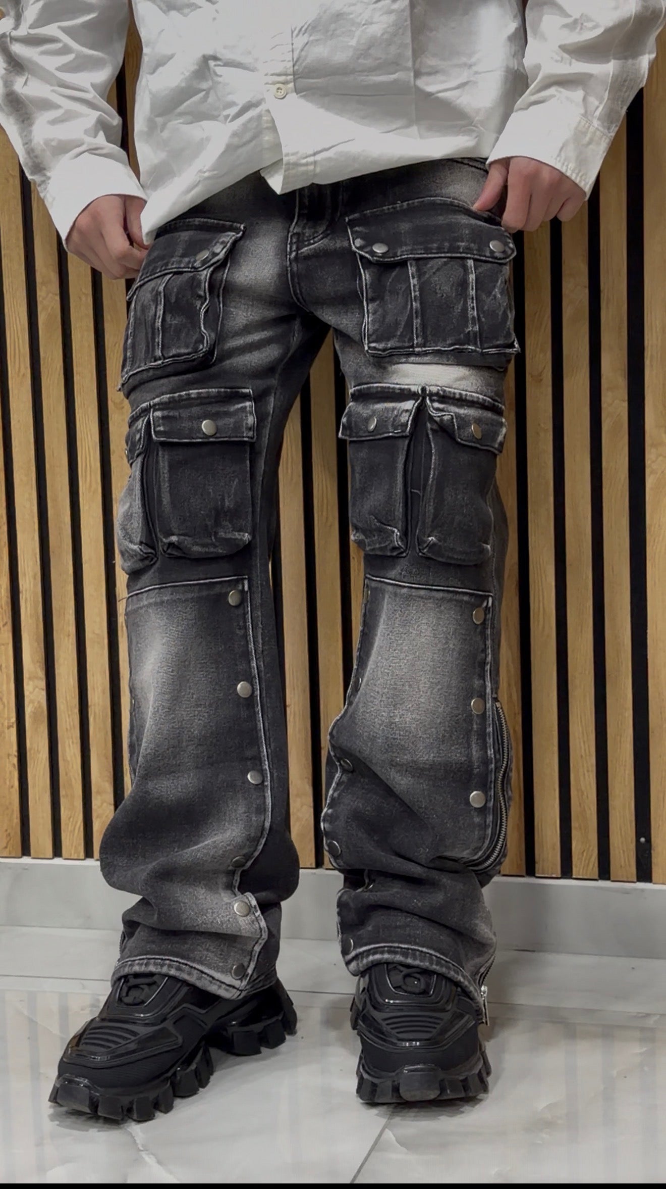 Jeans Cargo “Botton Zip”