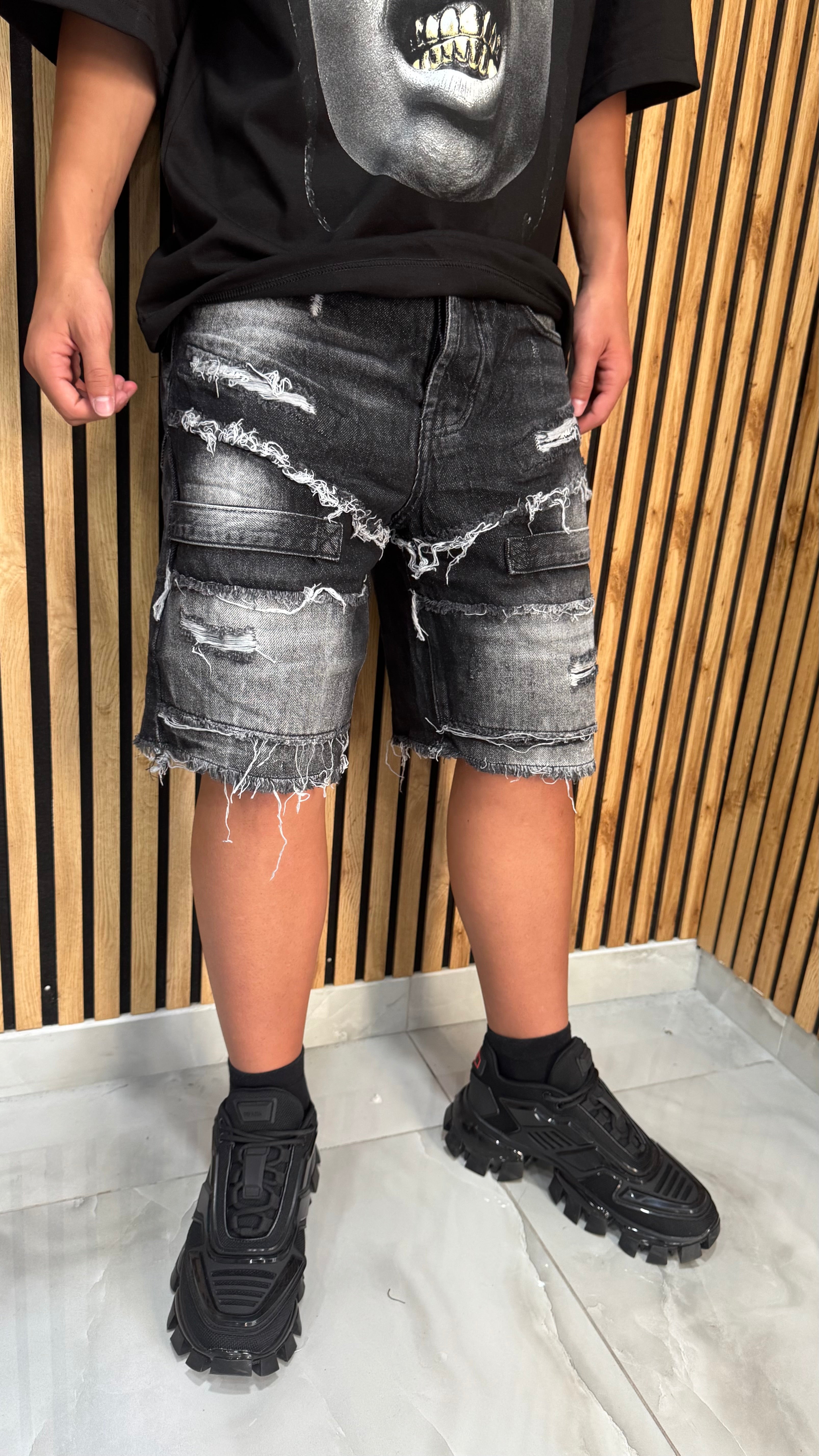 Jeans Short "Double Sfranged"