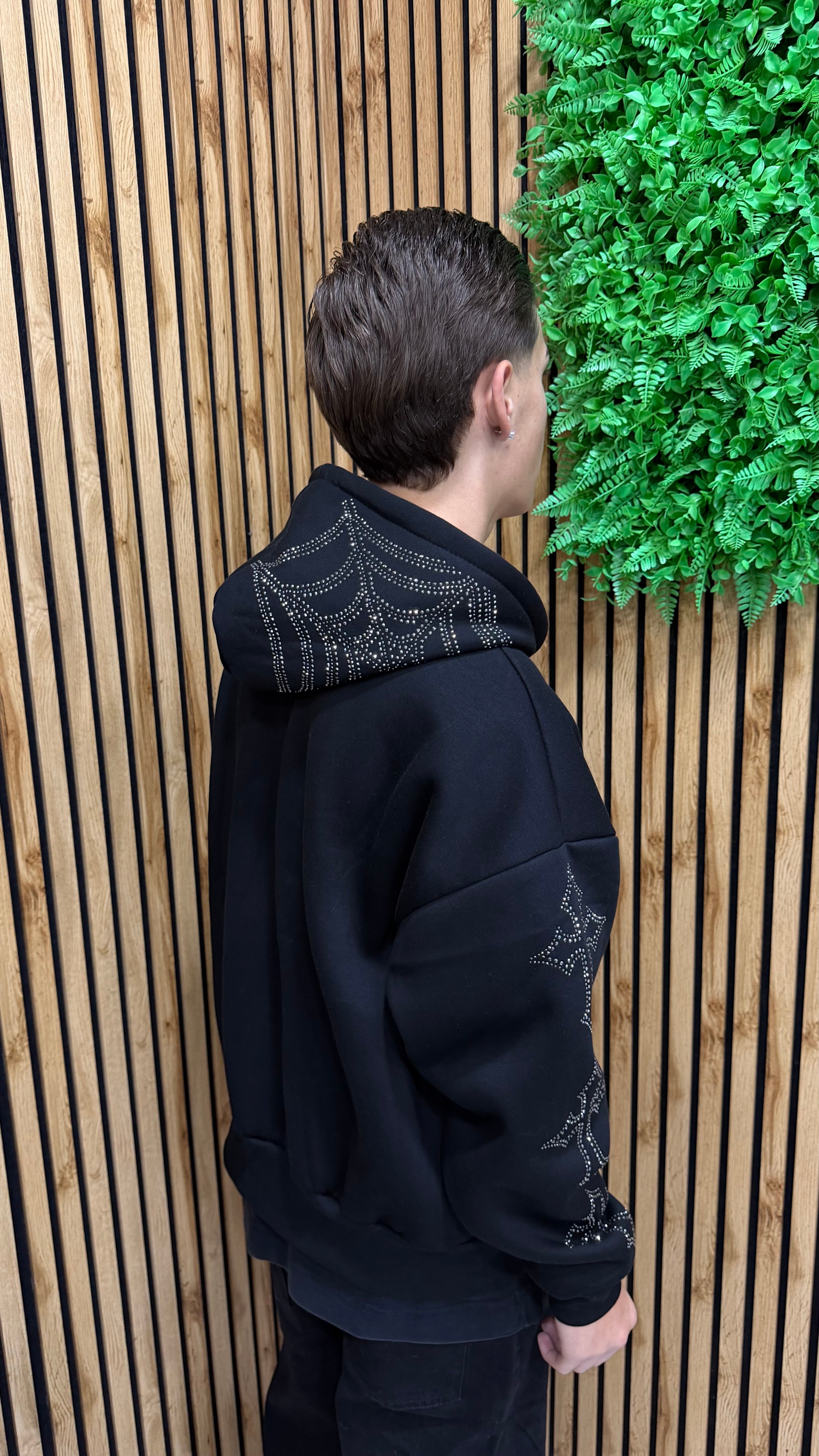 Felpa Hoodie Zipped Diamond Cianotic