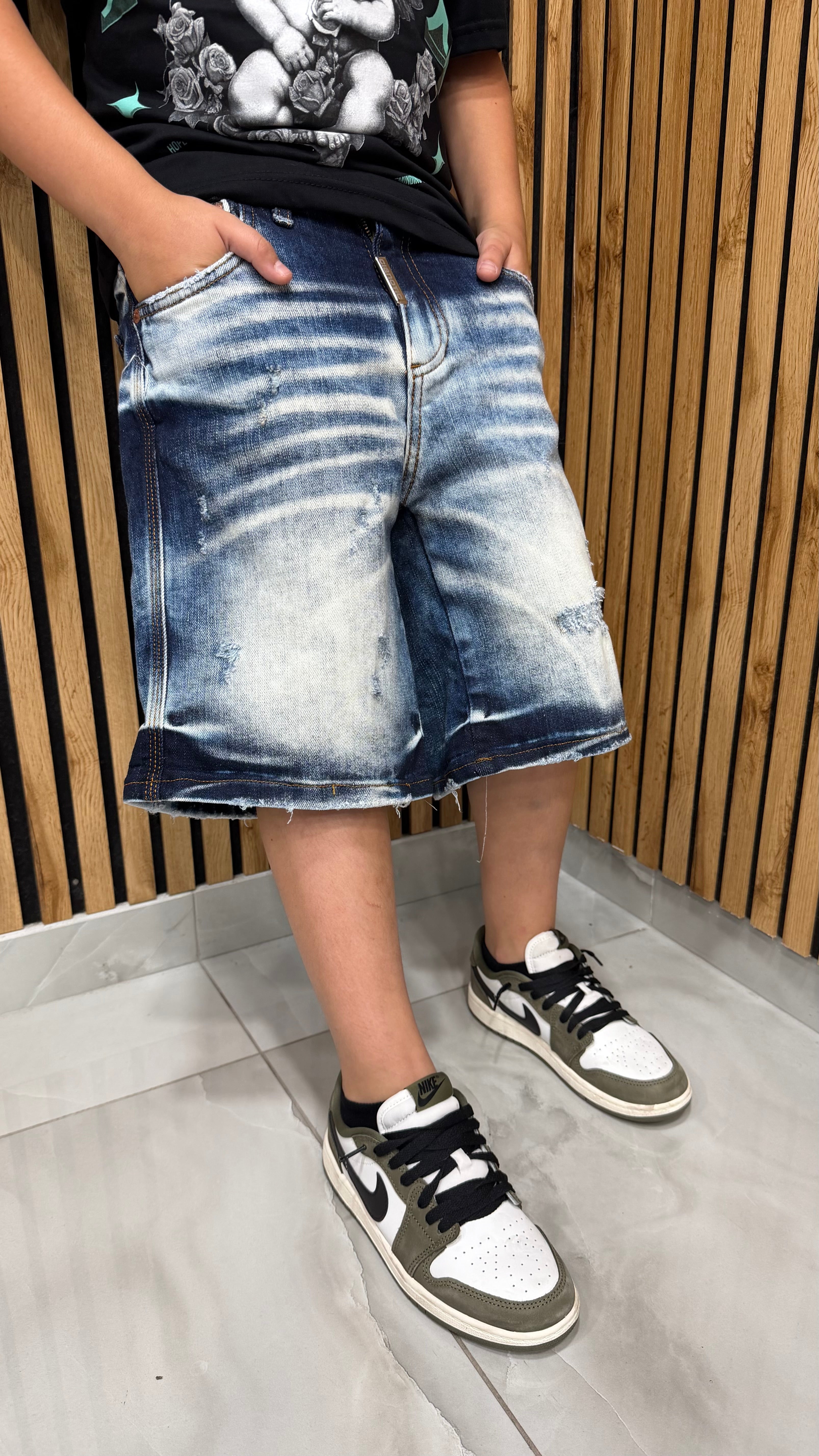 Short Brian Blu Cianotic Junior