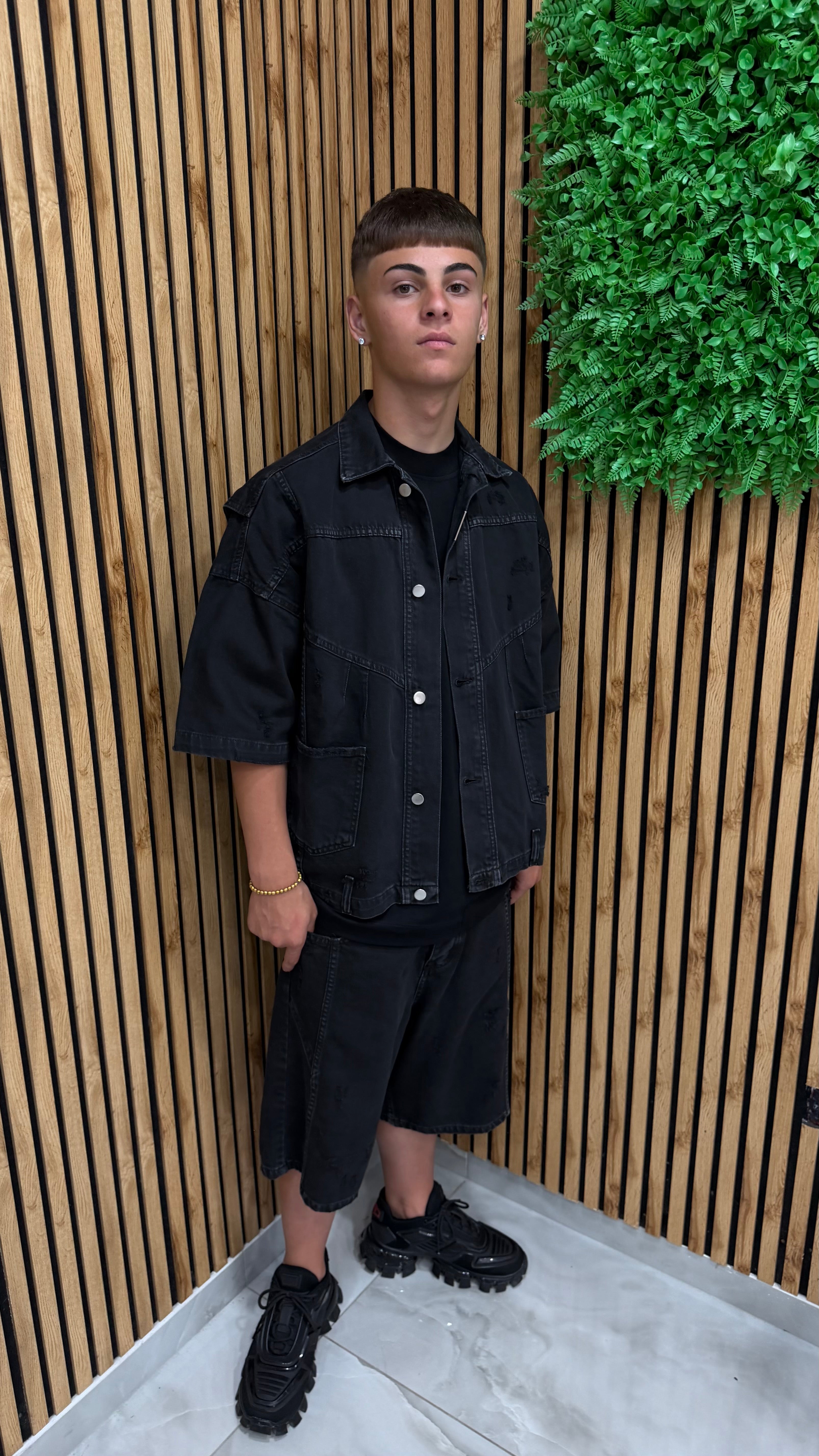 Cordset Worn Canvas Suit Cianotic