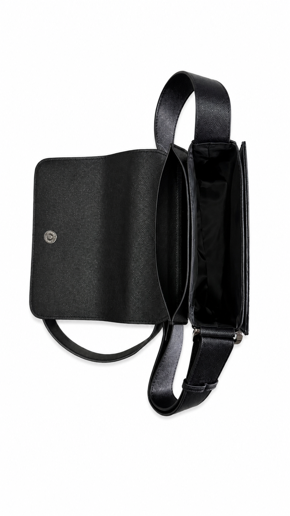 Borsello “Icon” Black Con Tracolla Regolabile