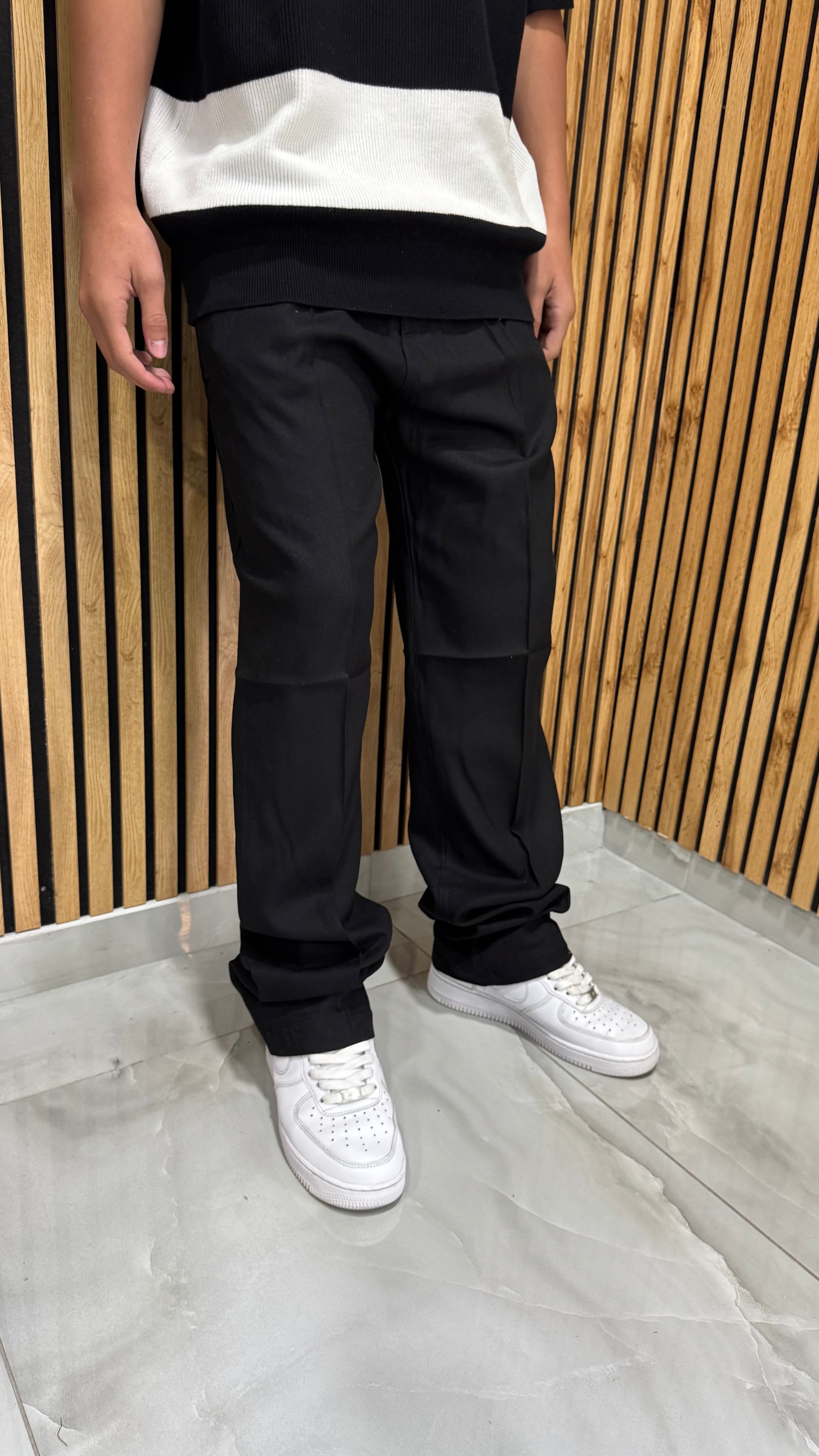 Pantalone In Lino Fondo Largo