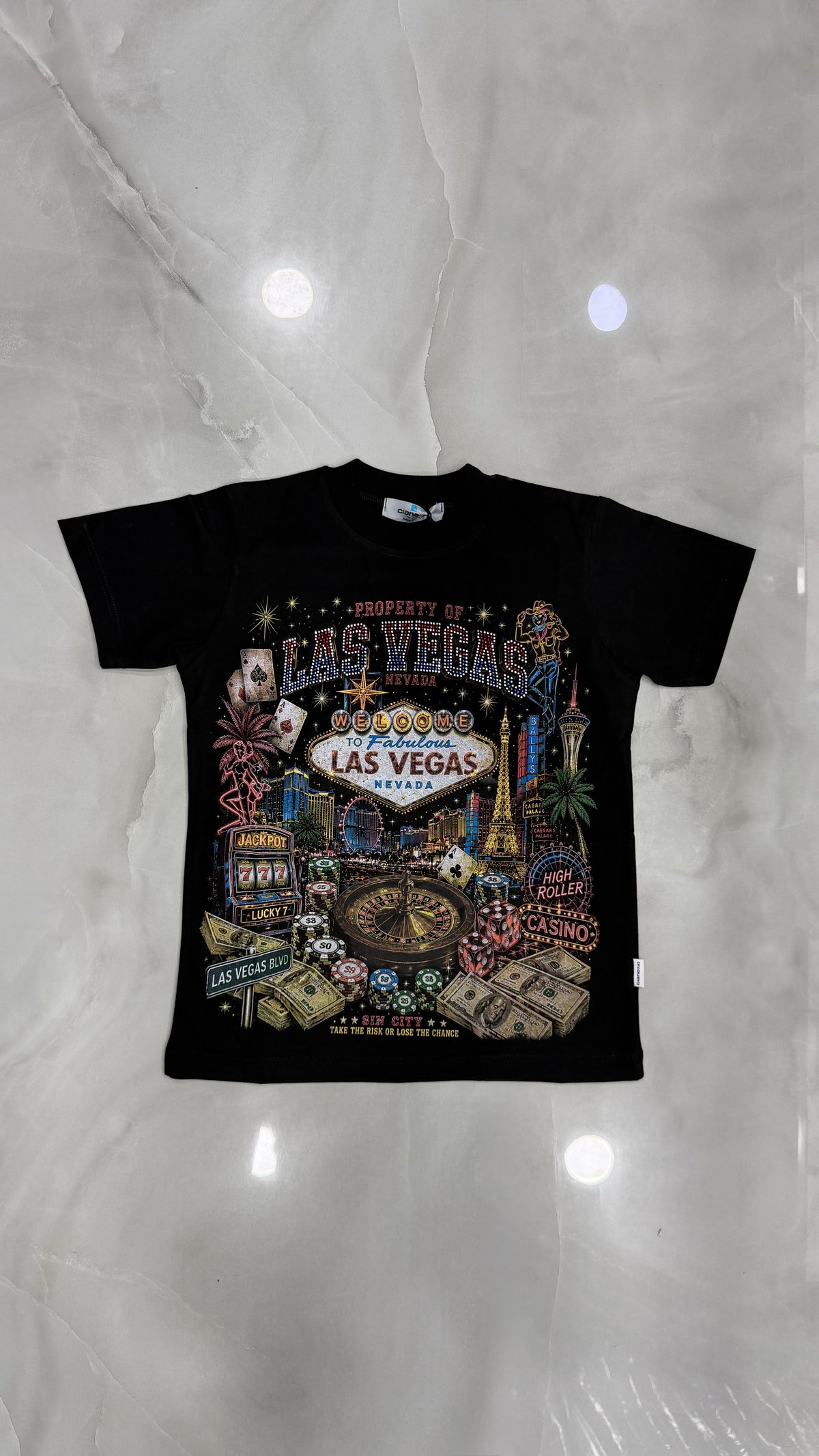 T-Shirt Junior Las Vegas 2 Colori Cianotic
