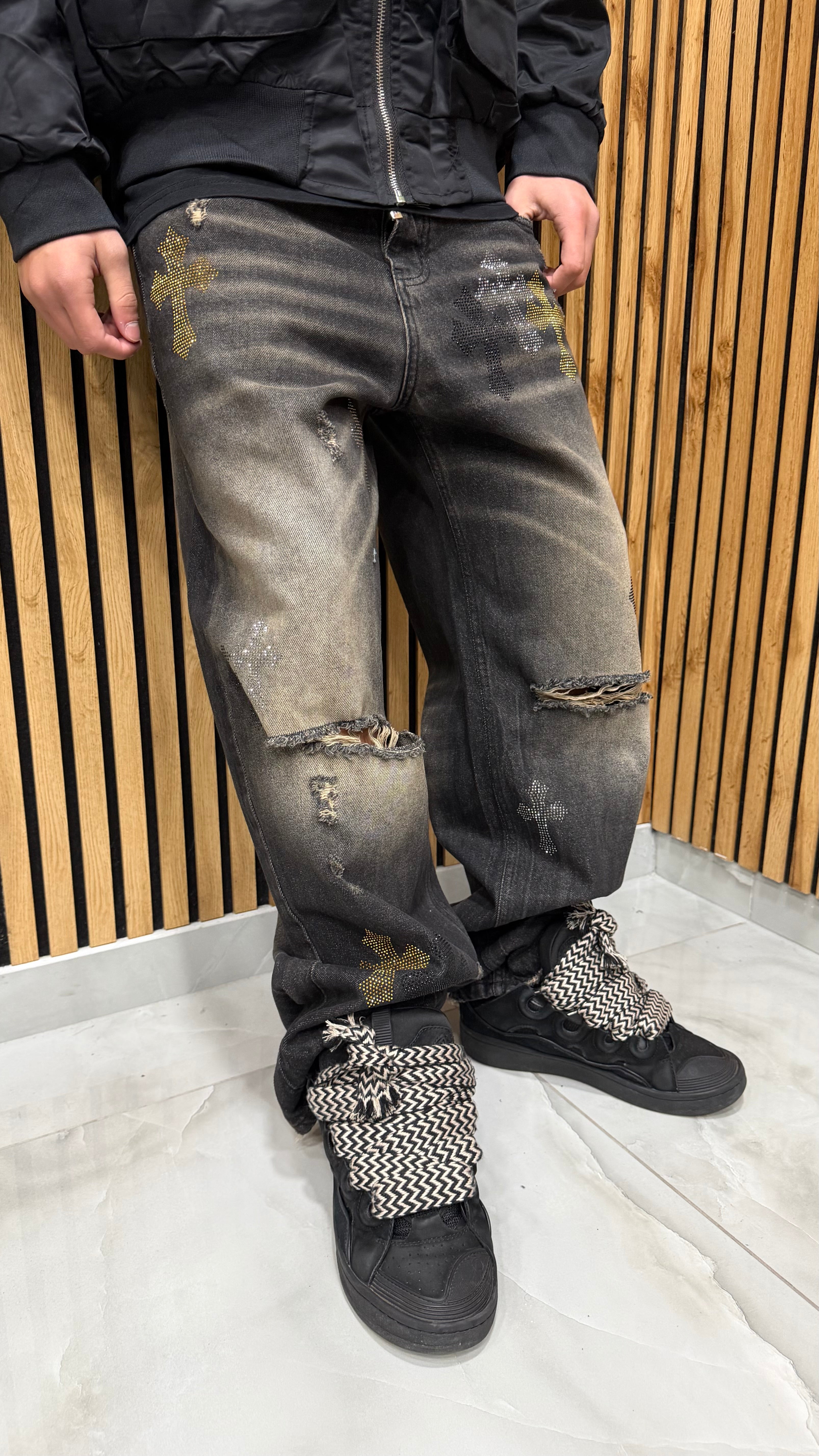 Jeans Super Baggy Crome Black Cianotic