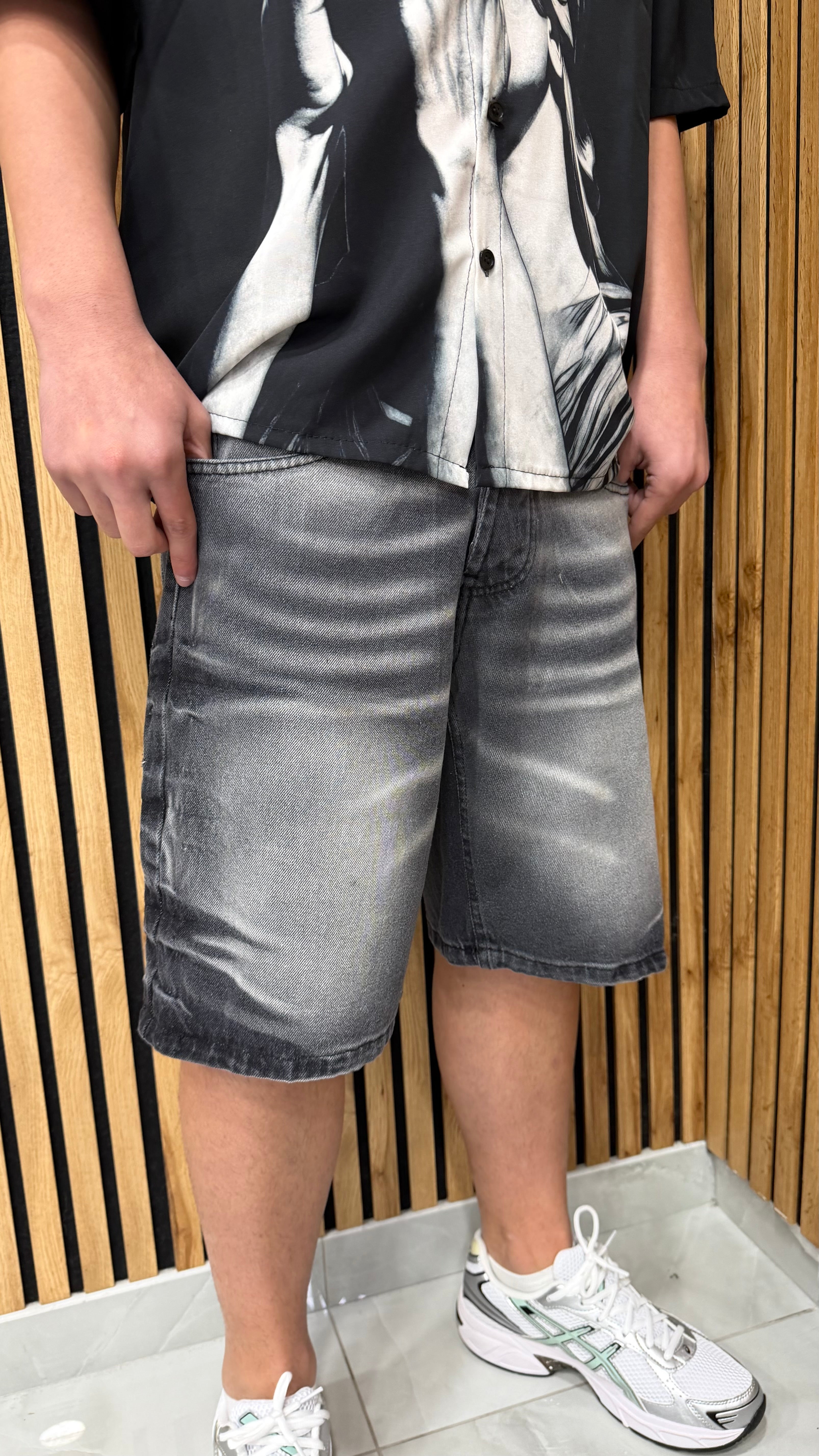 Jeans Shorts Grey Ink