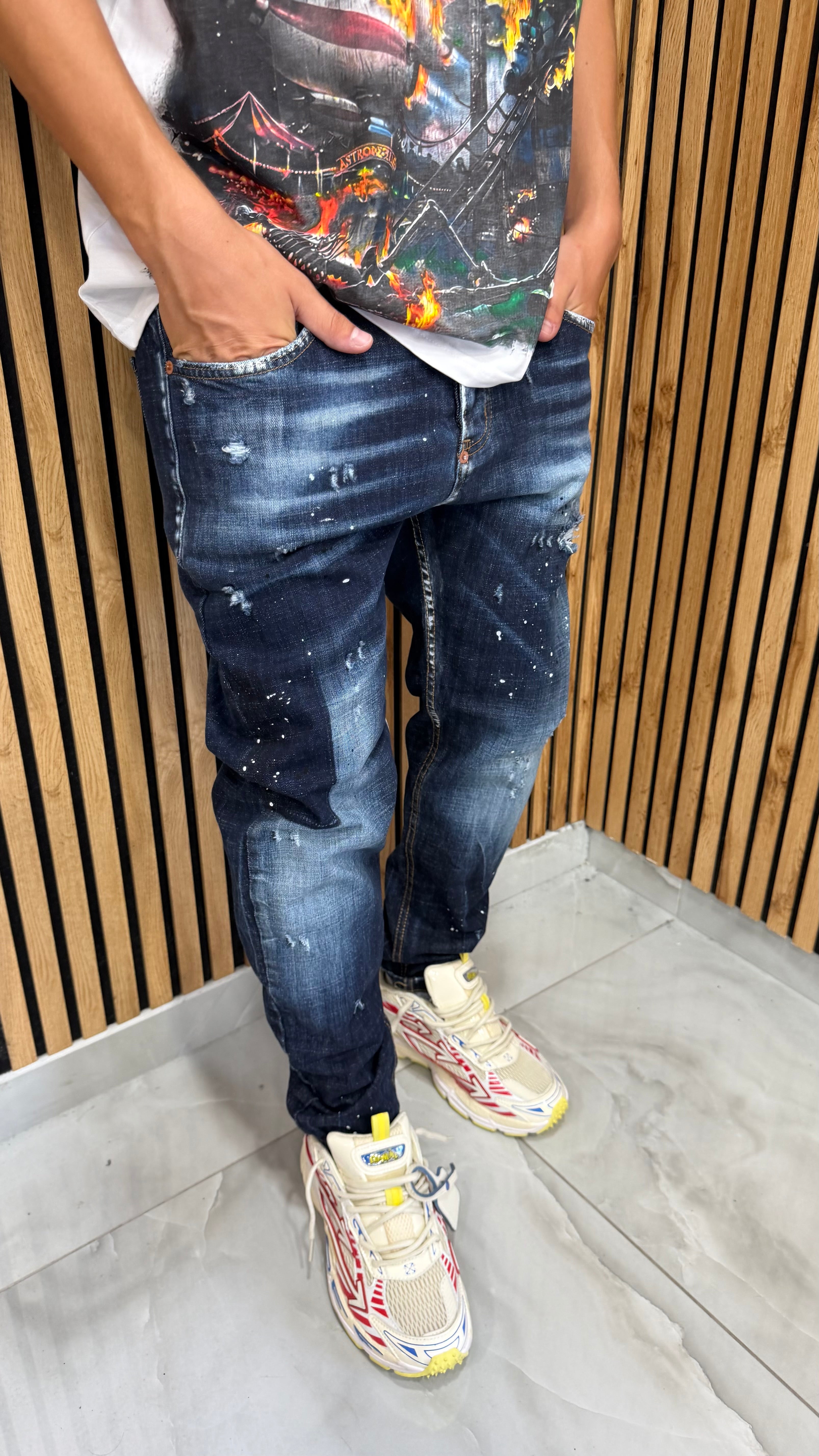 Jeans Uomo Mood DSQ Ryan 2 Colori Cianotic