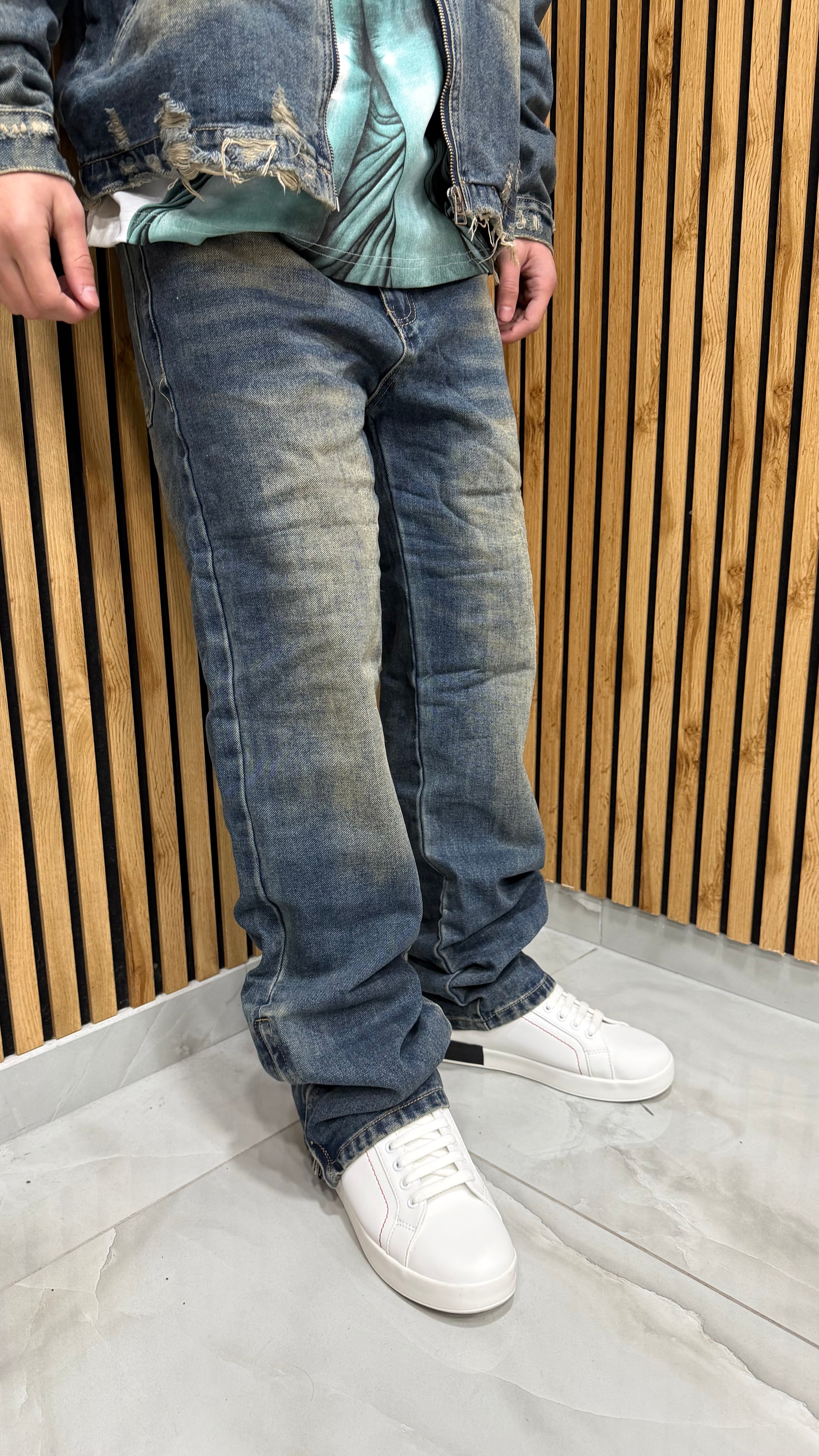 Coordset Jeans “Safari Destroyed”