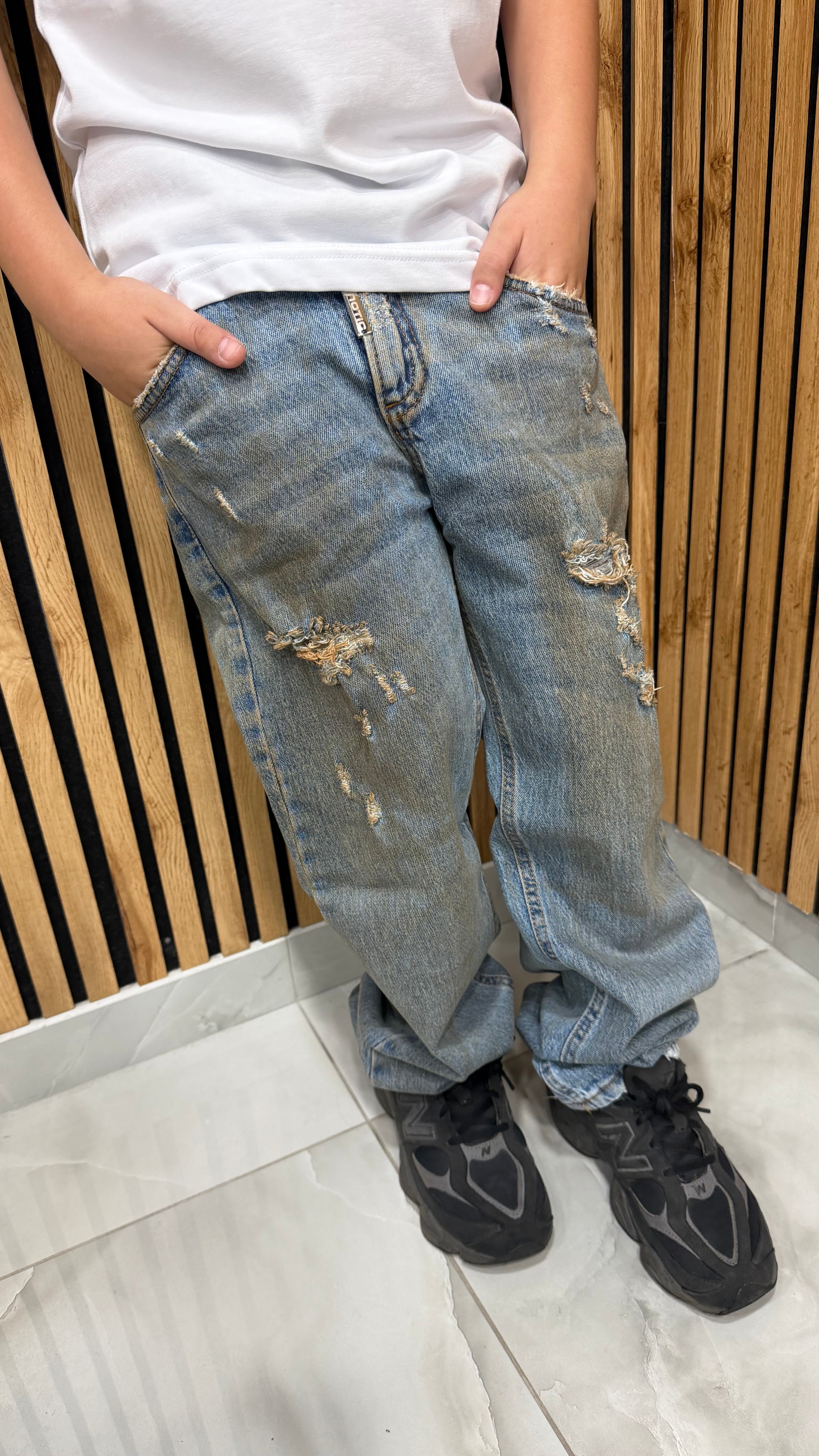 Jeans Baggy “Kansas” Blue Cianotic Junior