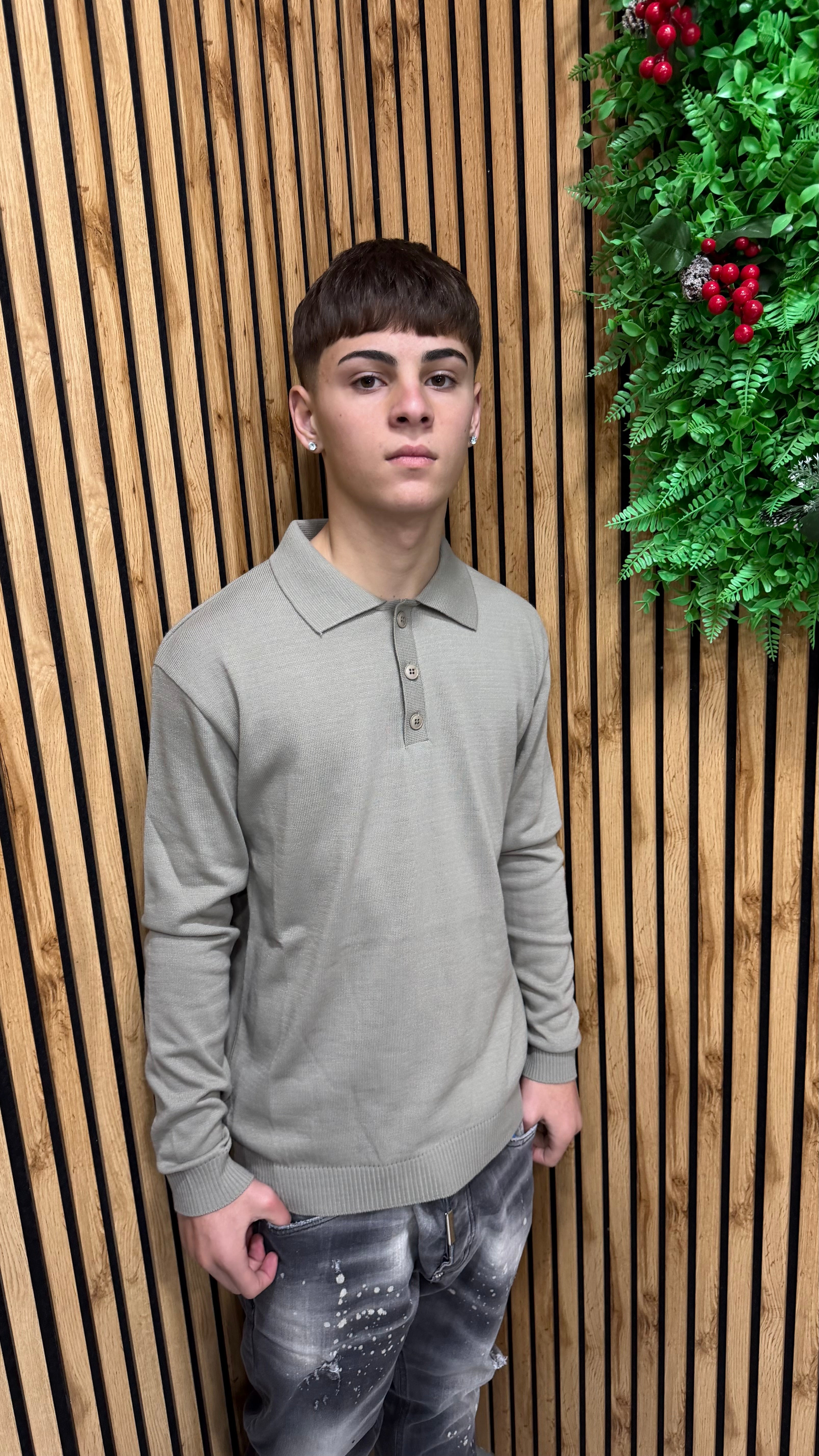 Polo Basic Manica Lunga Cianotic