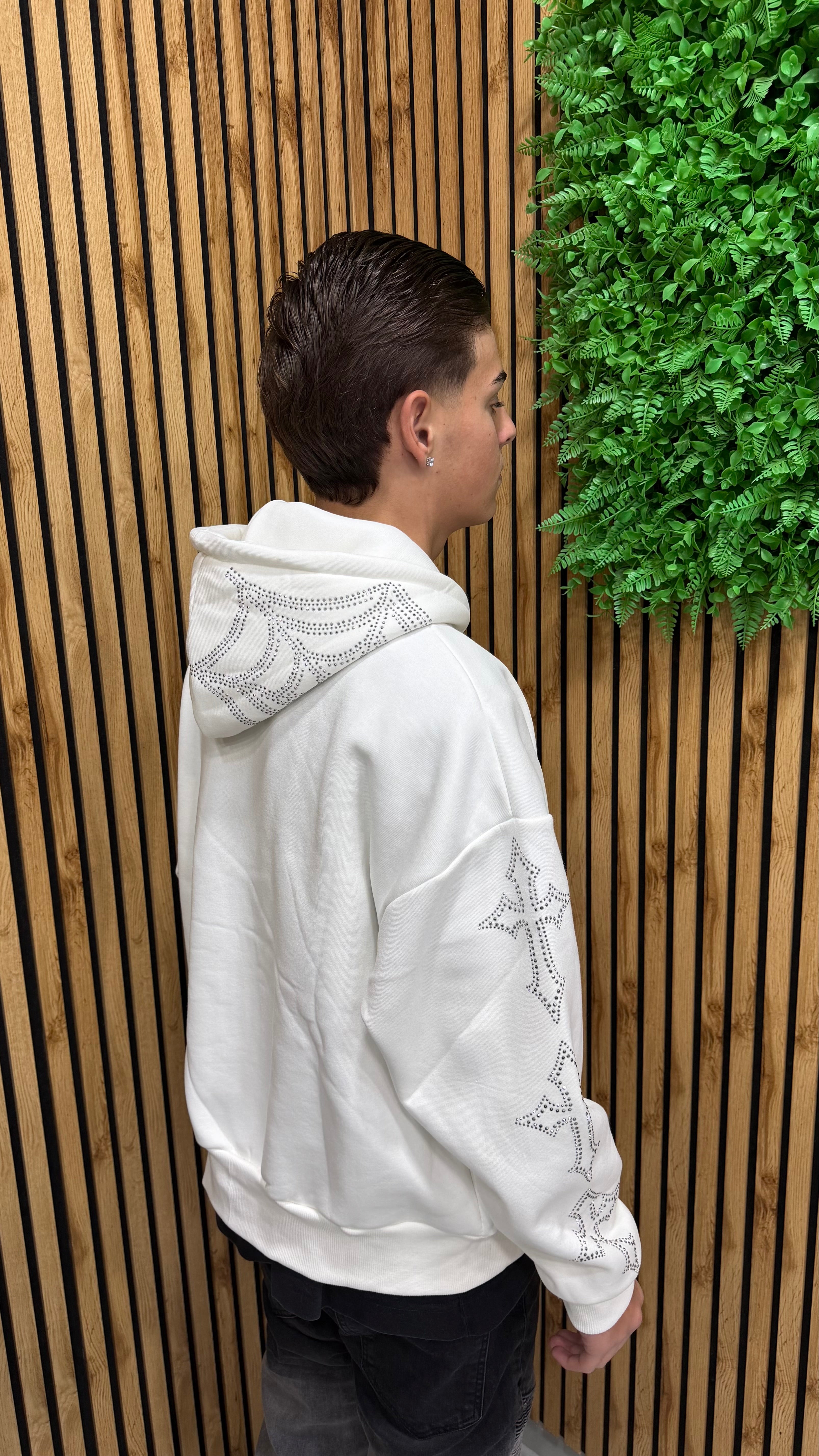 Felpa Hoodie Zipped Diamond Cianotic