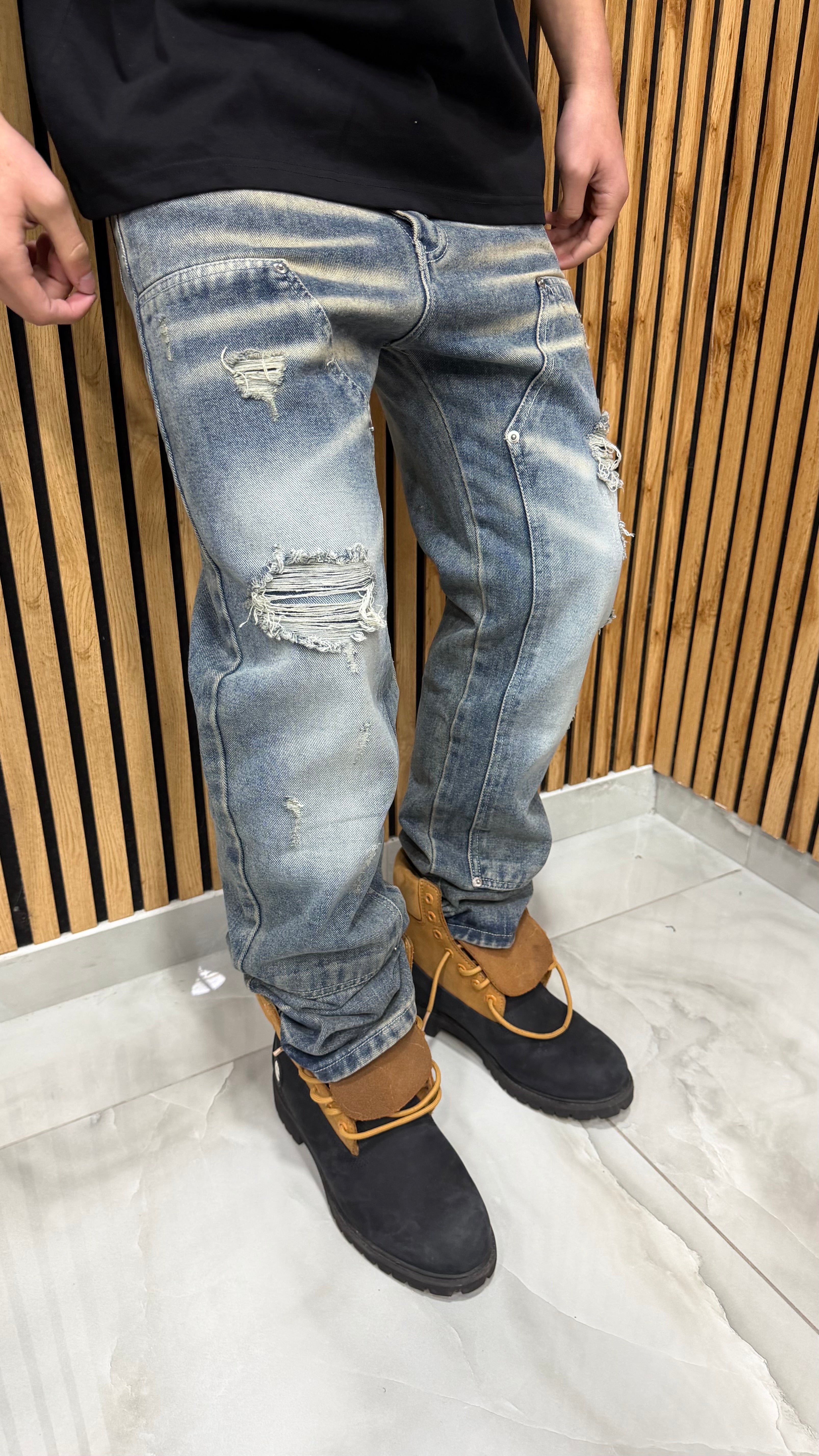 Jeans Baggy Carpenter Blu 306