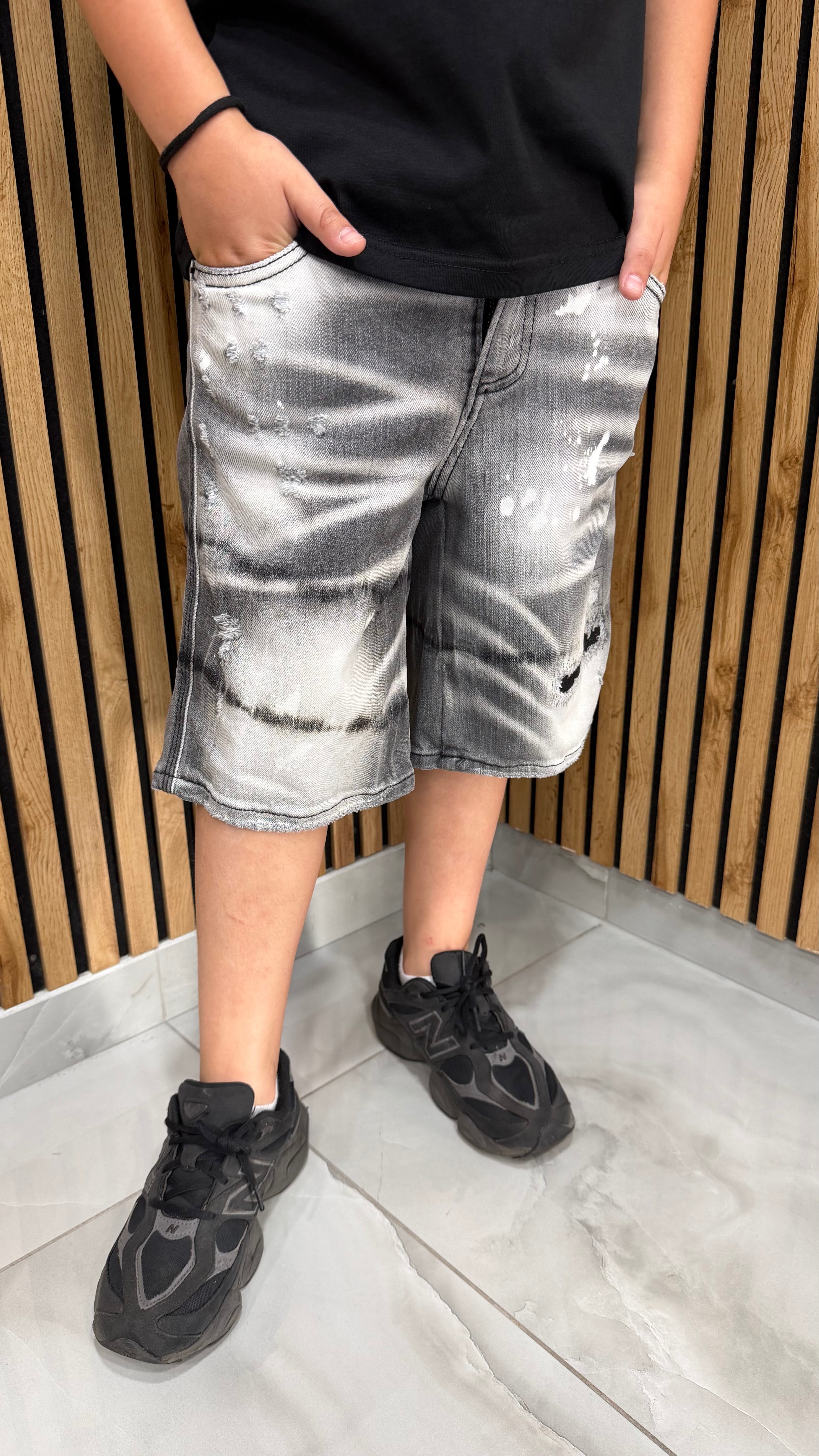 Shorts Clifford Gray Cianotic Junior