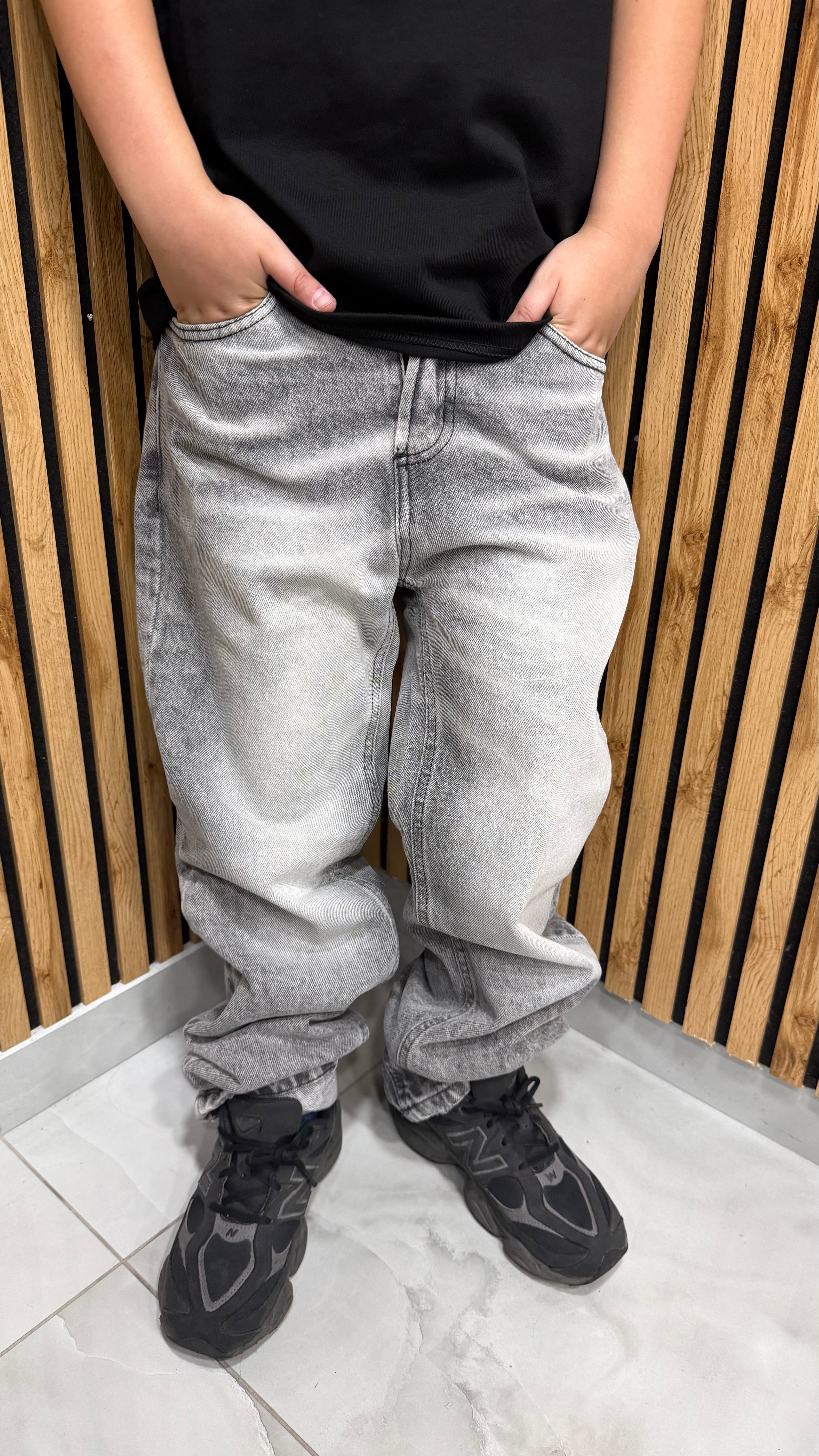 Jeans Baggy “Ice Grey” Junior
