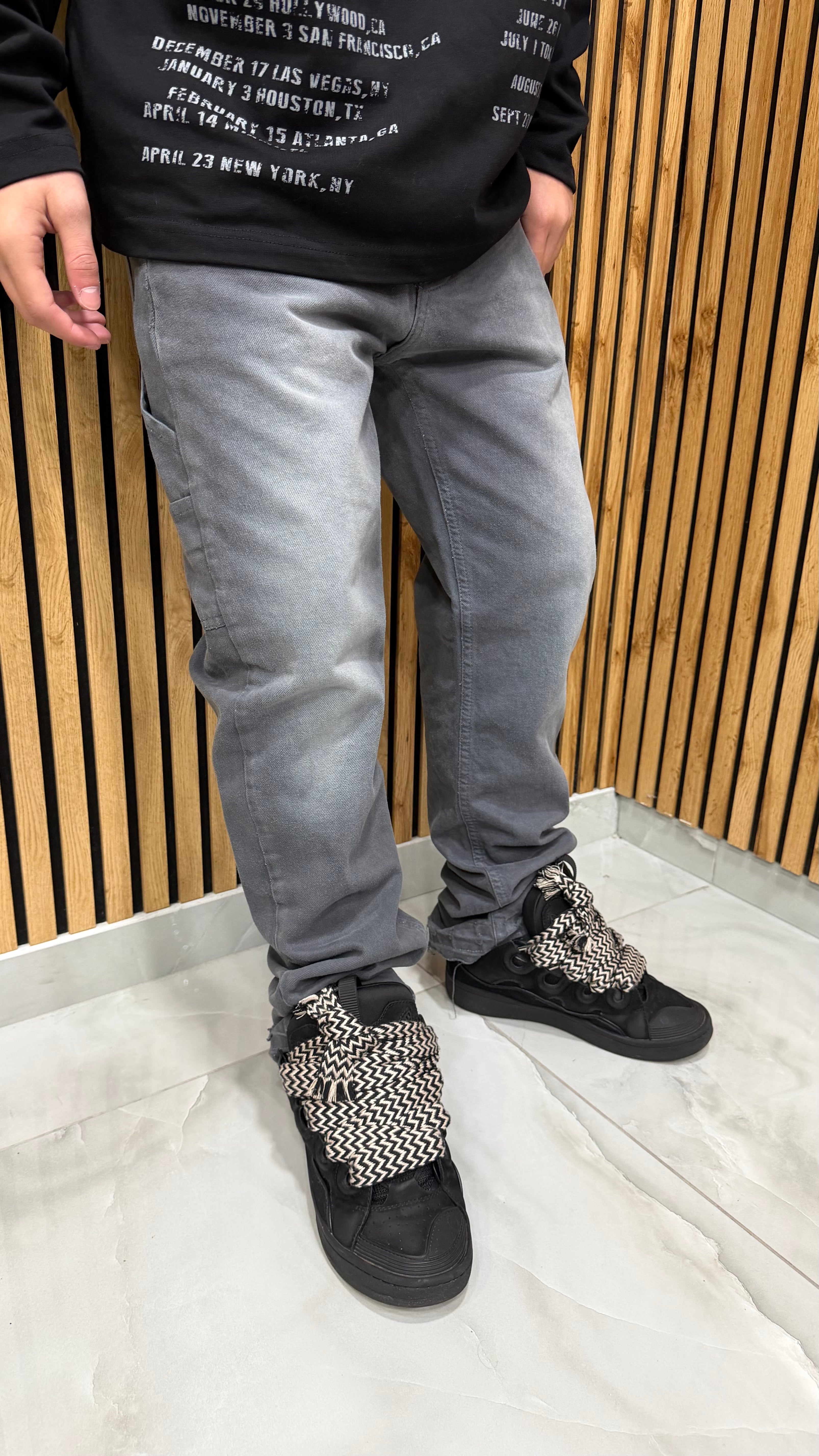 Jeans Straight Fit Raid Grey Cianotic