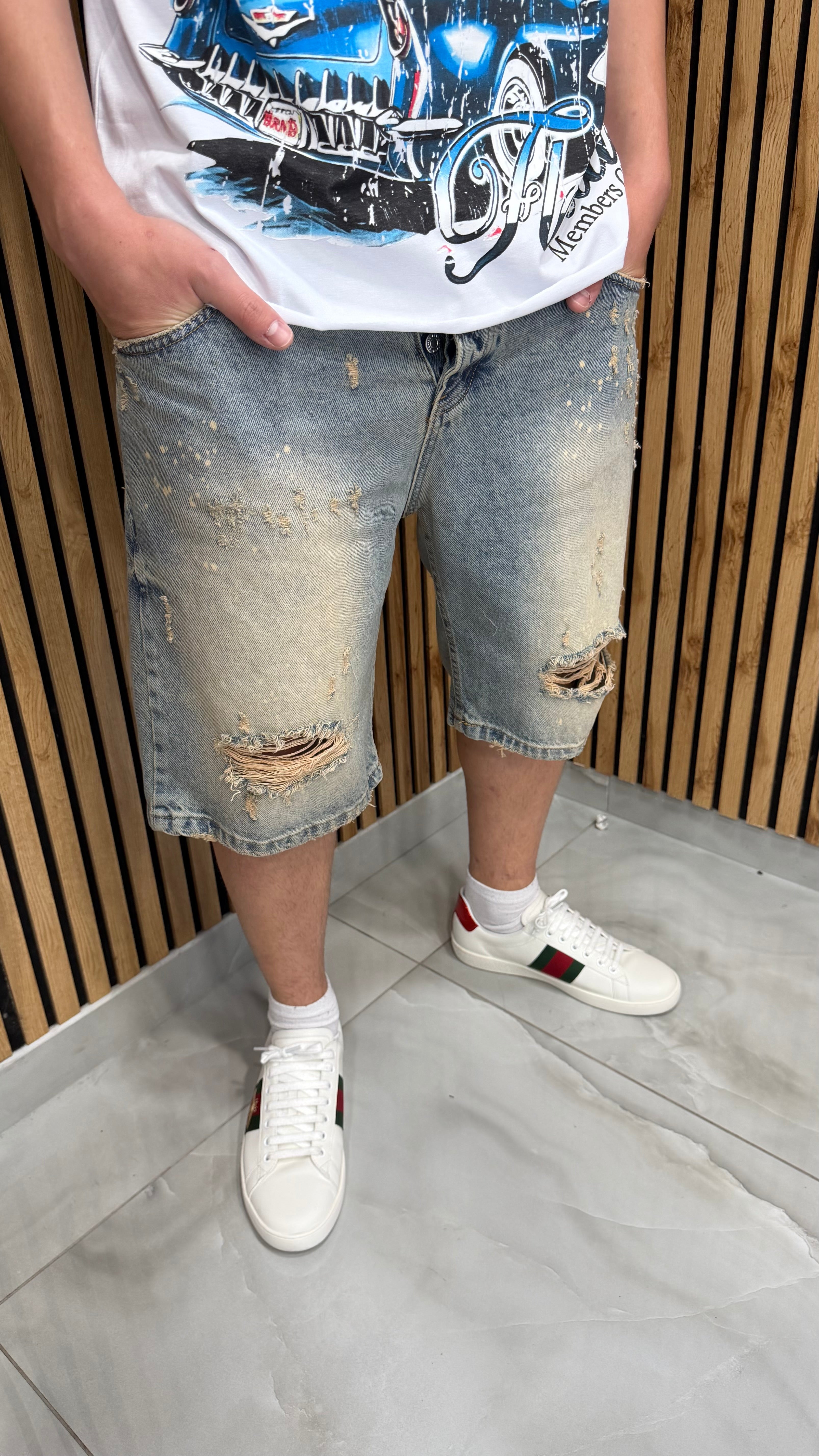 Jeans Short VS7 Blu Cianotic