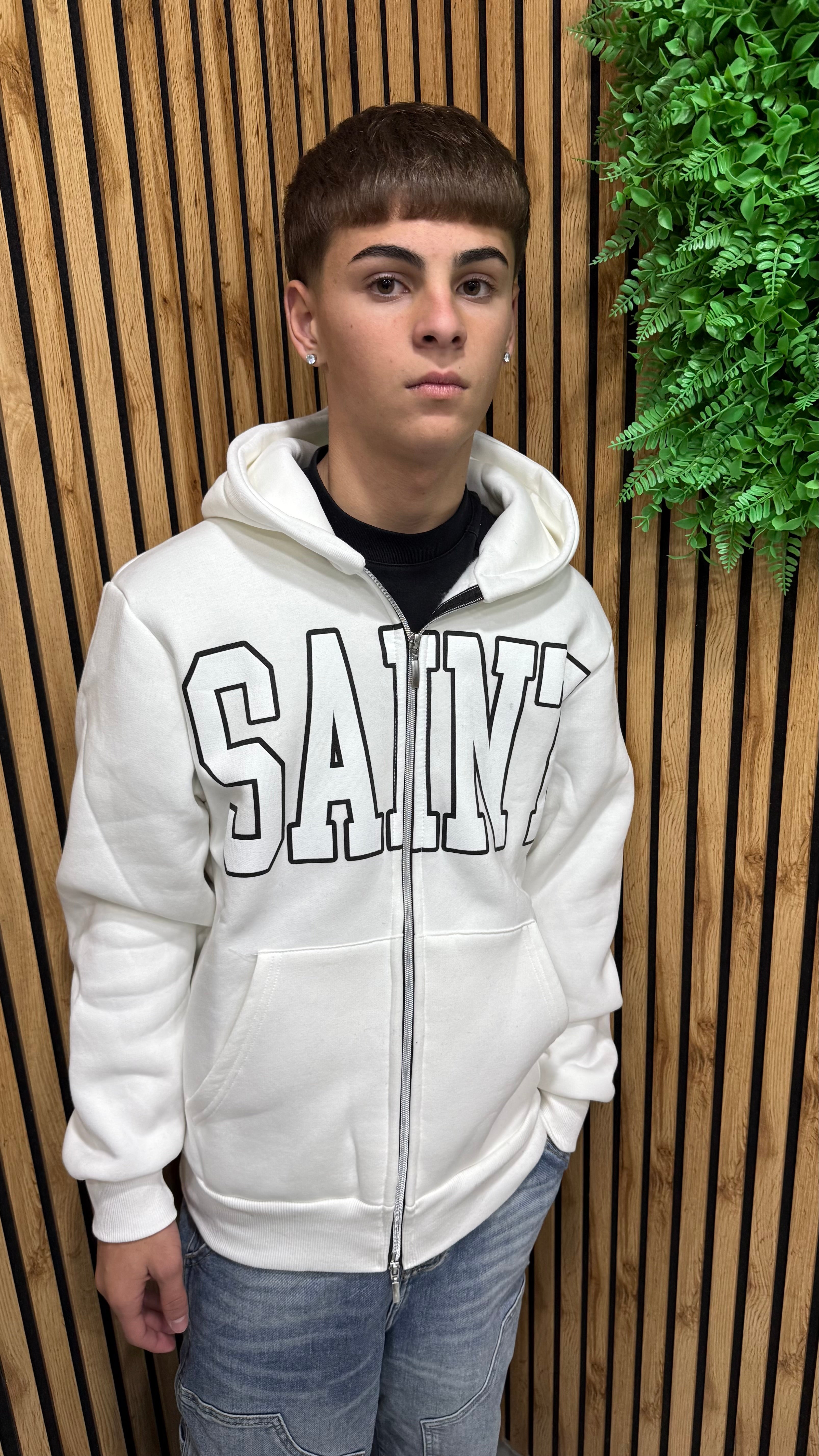 Felpa “Saint” Zip Premium Quality